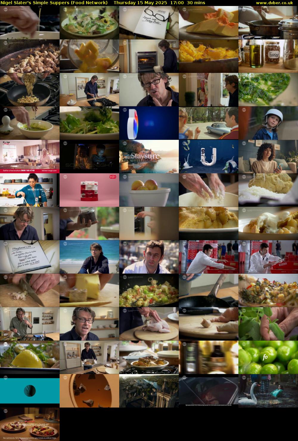 Nigel Slater's Simple Suppers (Food Network) Thursday 15 May 2025 17:00 - 17:30