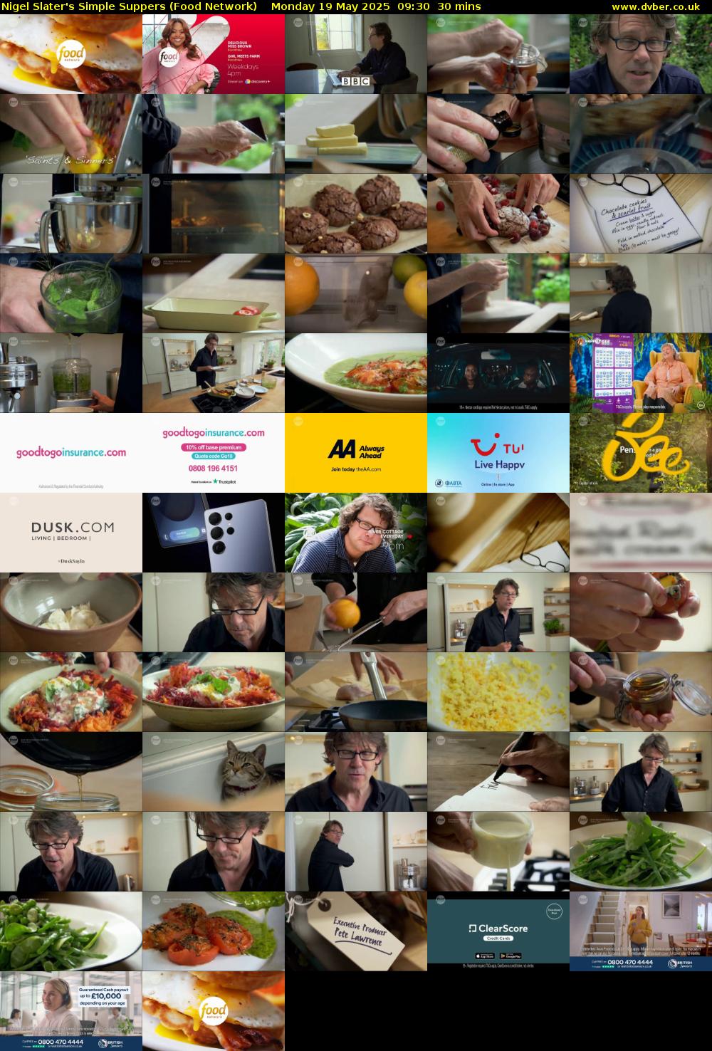 Nigel Slater's Simple Suppers (Food Network) Monday 19 May 2025 09:30 - 10:00