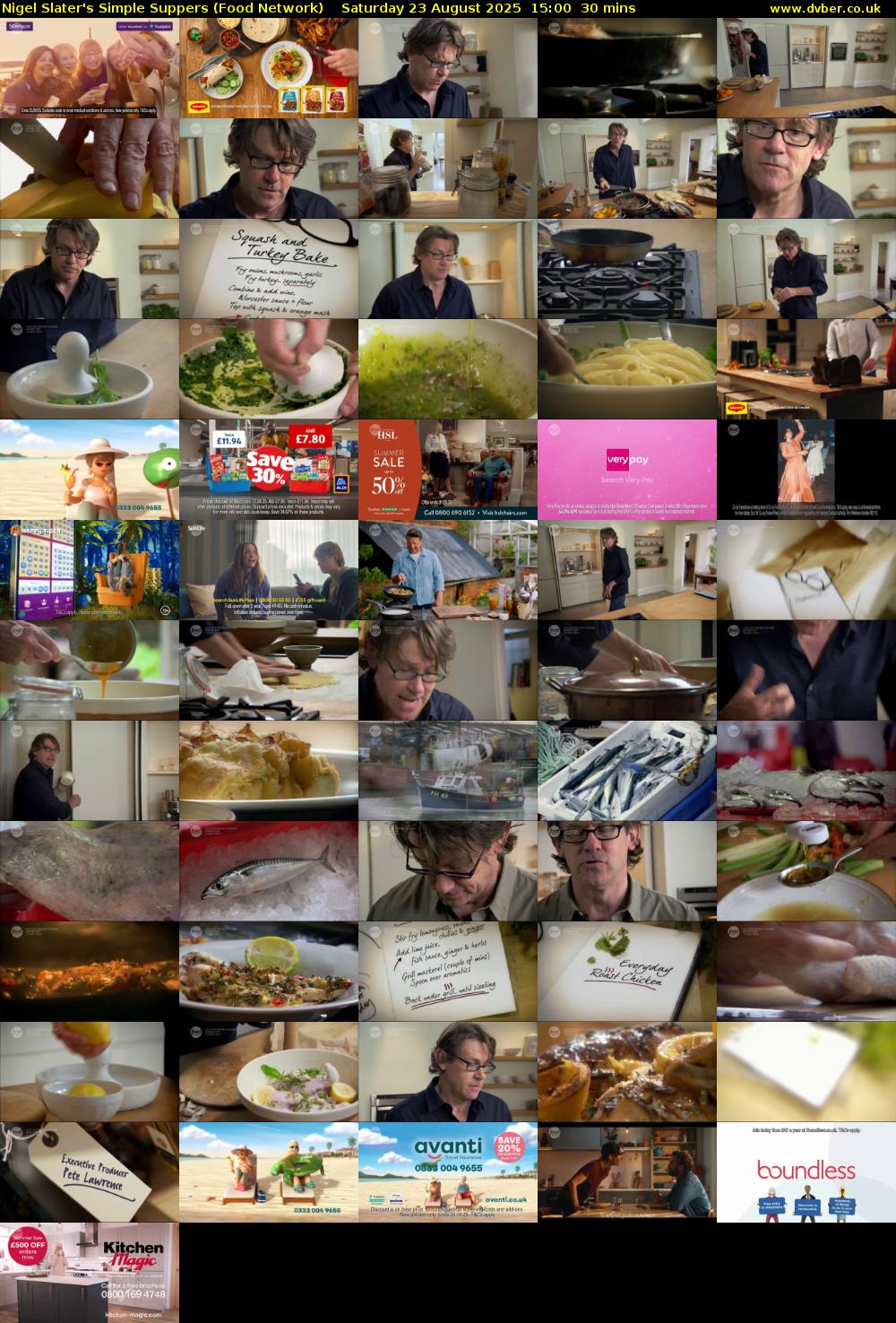 Nigel Slater's Simple Suppers (Food Network) Saturday 23 August 2025 15:00 - 15:30
