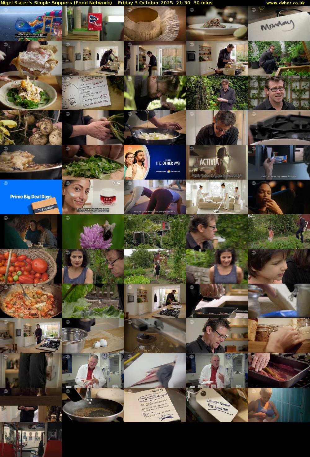 Nigel Slater's Simple Suppers (Food Network) Friday 3 October 2025 21:30 - 22:00
