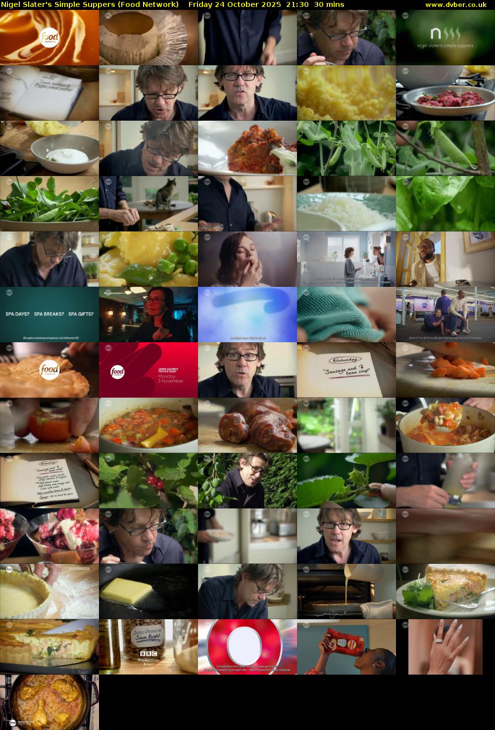 Nigel Slater's Simple Suppers (Food Network) Friday 24 October 2025 21:30 - 22:00