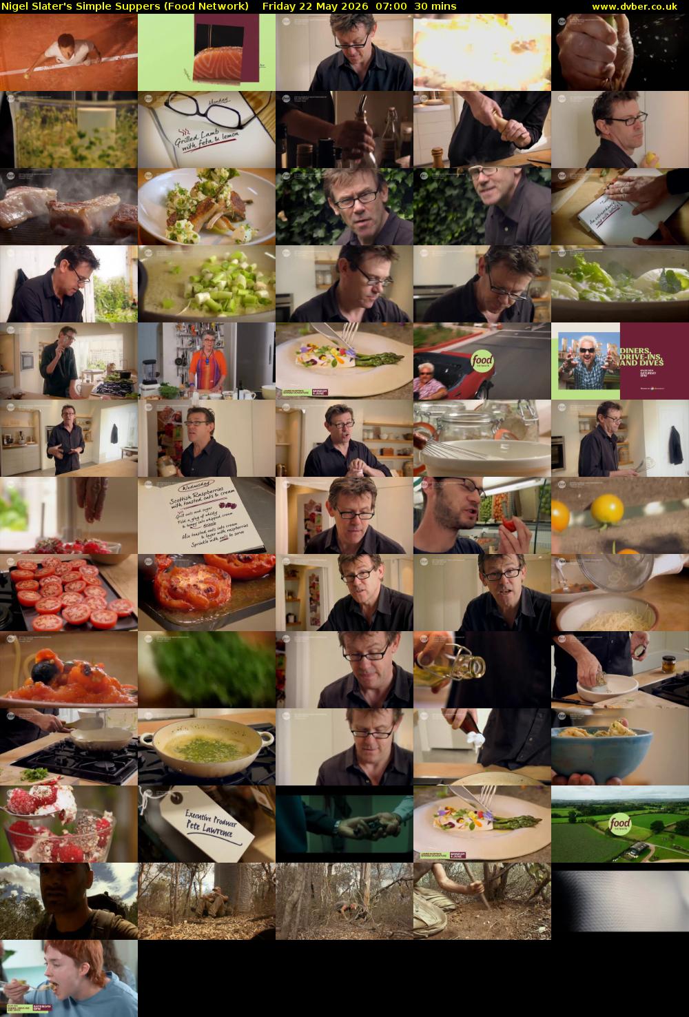 Nigel Slater's Simple Suppers (Food Network) Friday 22 May 2026 07:00 - 07:30