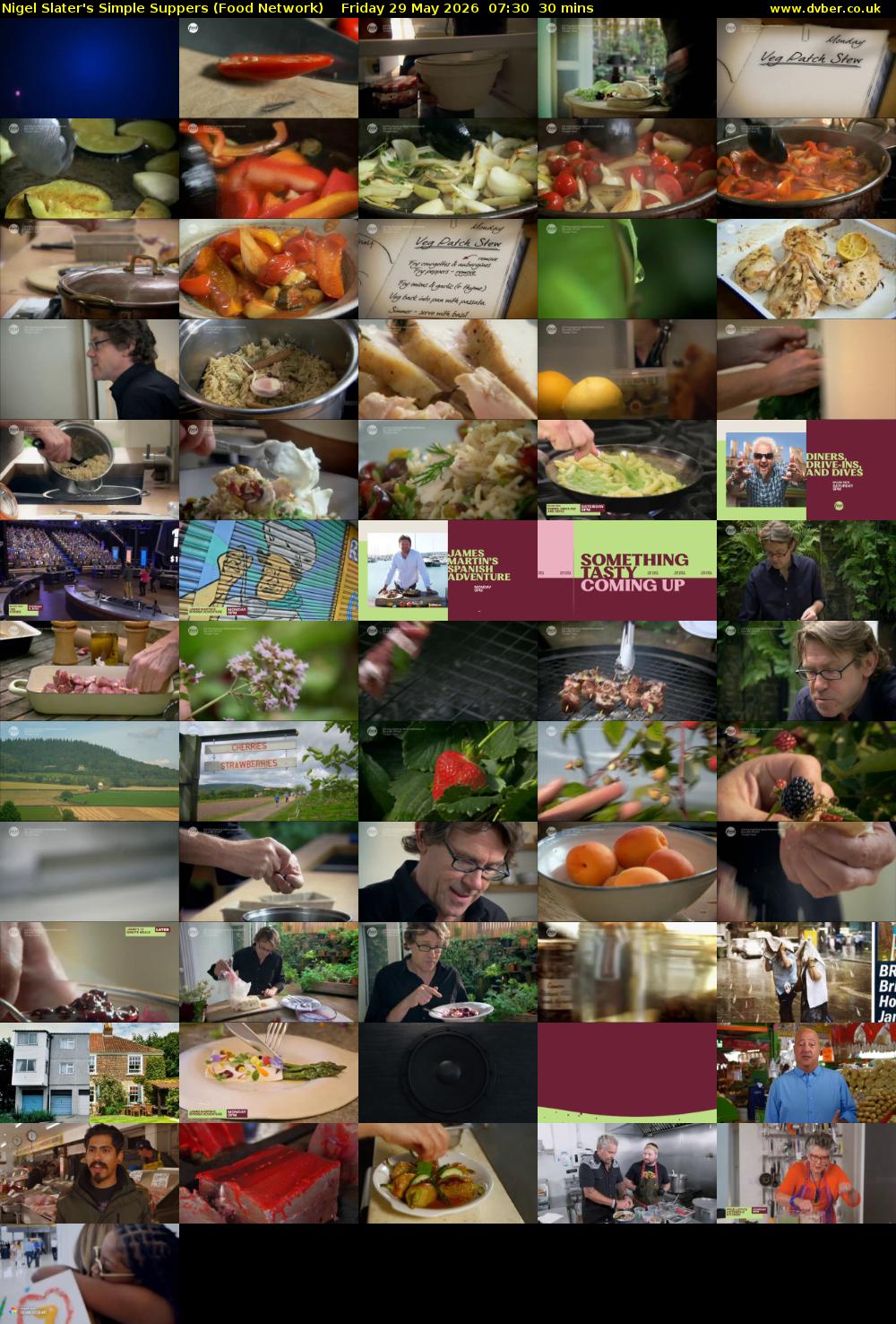 Nigel Slater's Simple Suppers (Food Network) Friday 29 May 2026 07:30 - 08:00