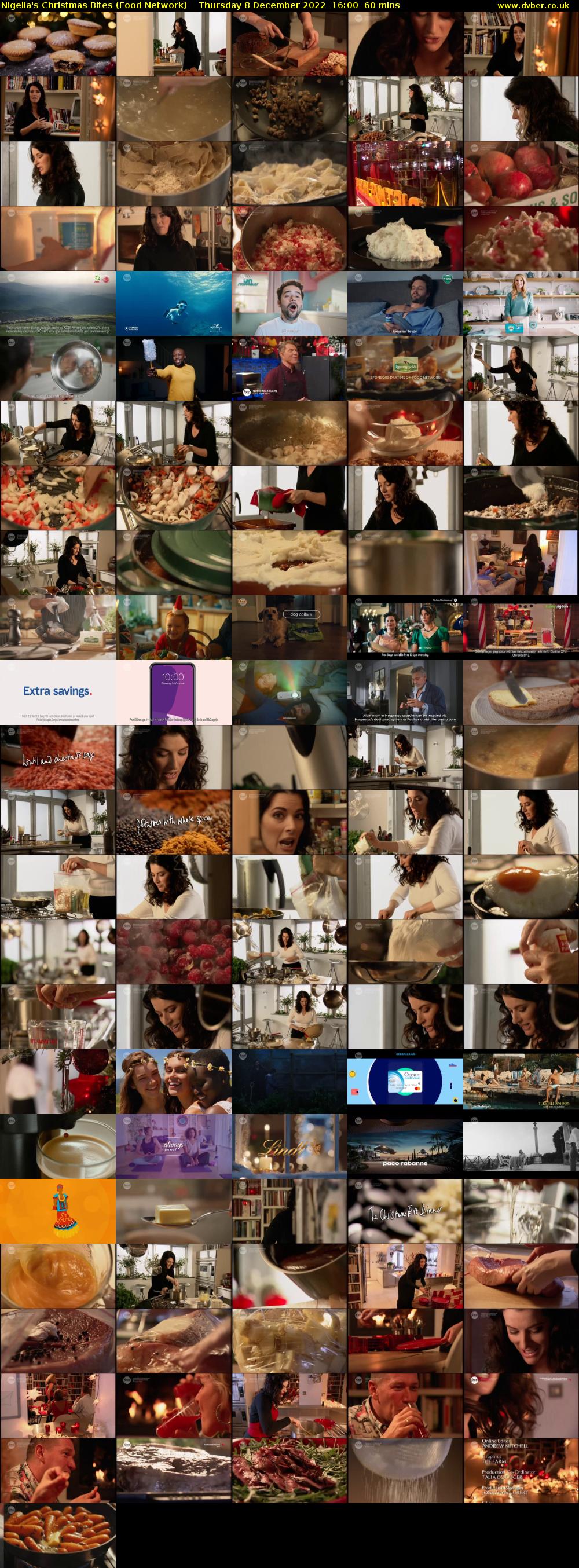 Nigella's Christmas Bites (Food Network) Thursday 8 December 2022 16:00 - 17:00