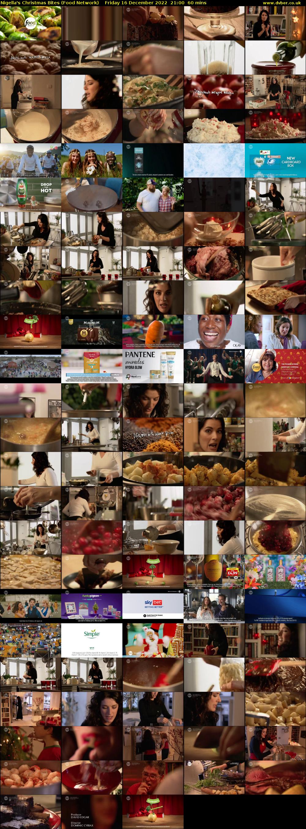 Nigella's Christmas Bites (Food Network) Friday 16 December 2022 21:00 - 22:00