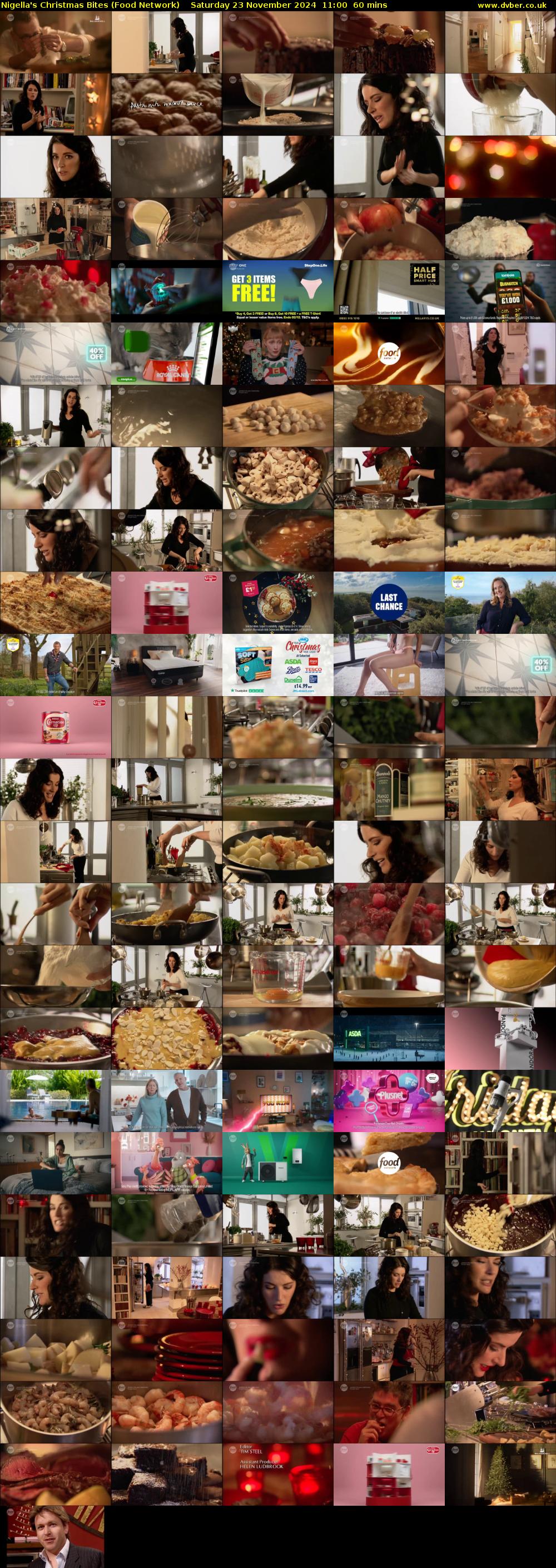 Nigella's Christmas Bites (Food Network) Saturday 23 November 2024 11:00 - 12:00