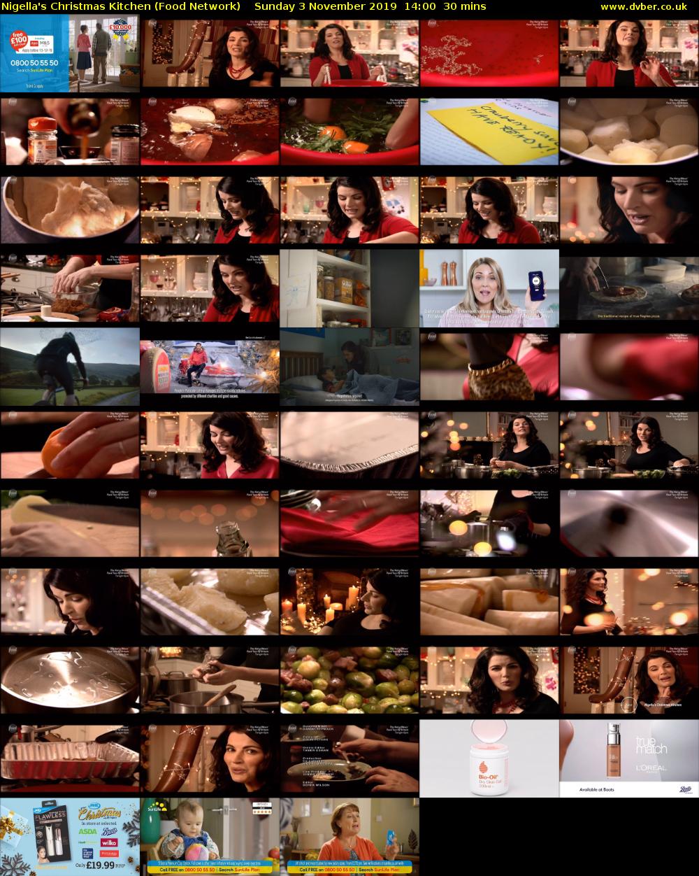 Nigella's Christmas Kitchen (Food Network) Sunday 3 November 2019 14:00 - 14:30