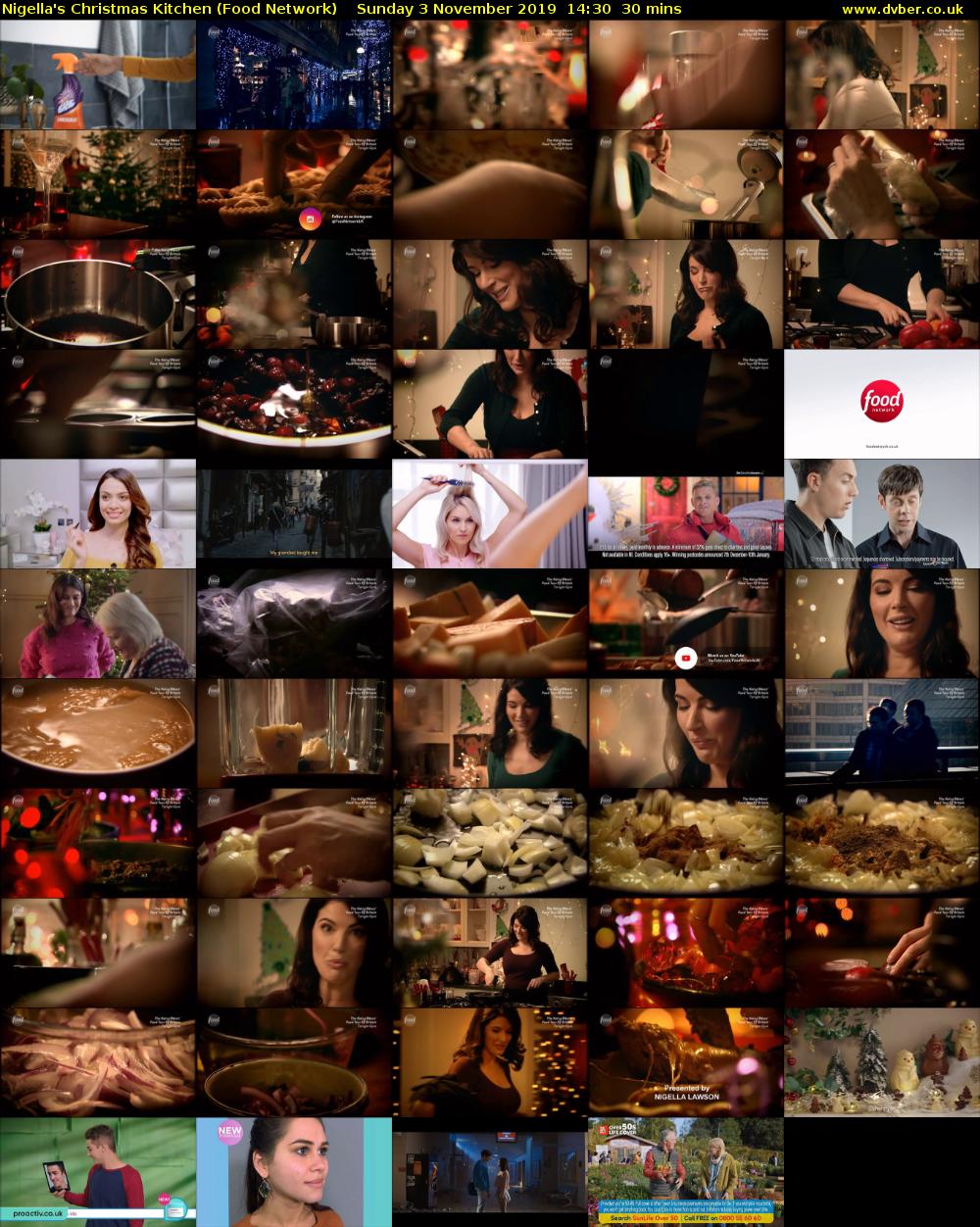 Nigella's Christmas Kitchen (Food Network) Sunday 3 November 2019 14:30 - 15:00