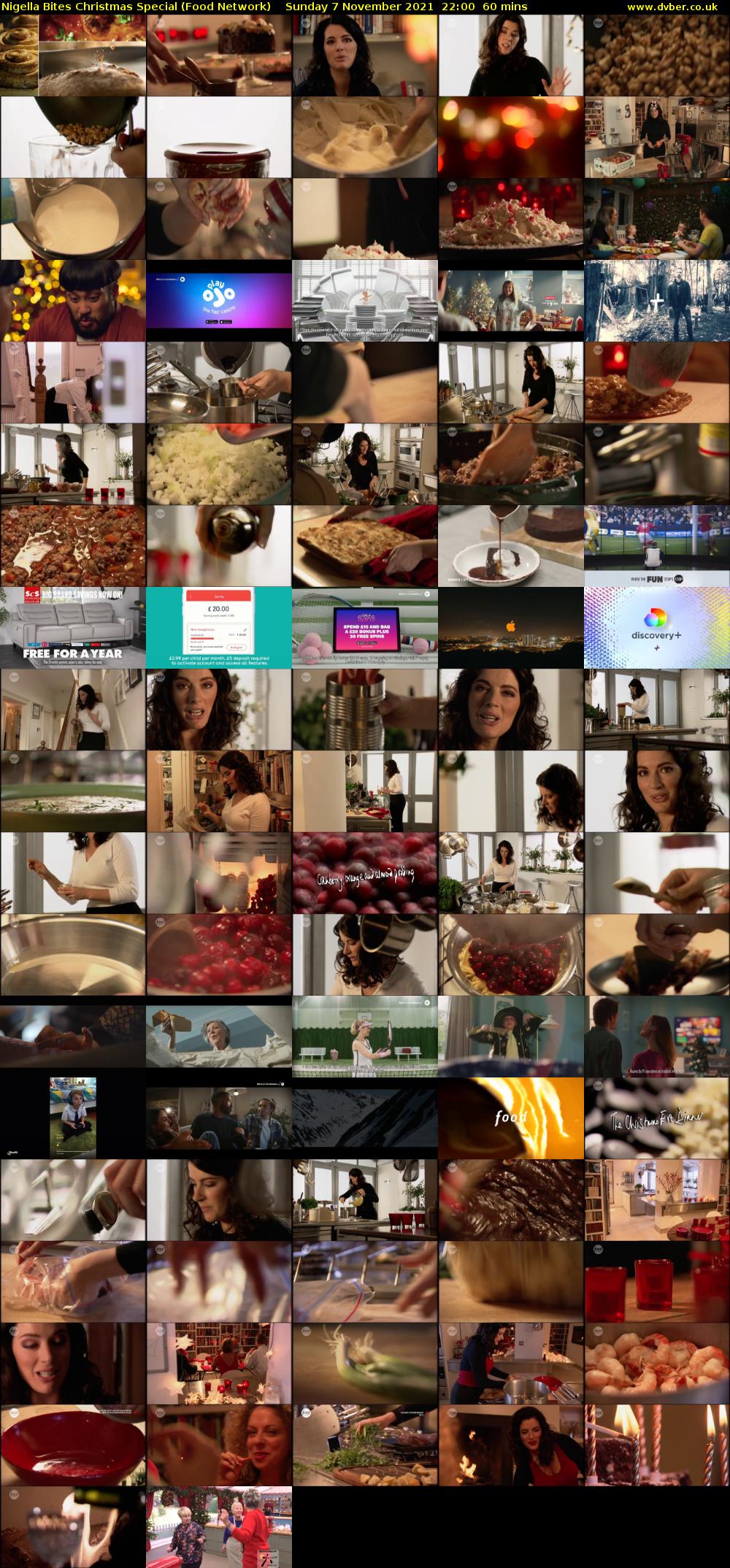 Nigella Bites Christmas Special (Food Network) Sunday 7 November 2021 22:00 - 23:00