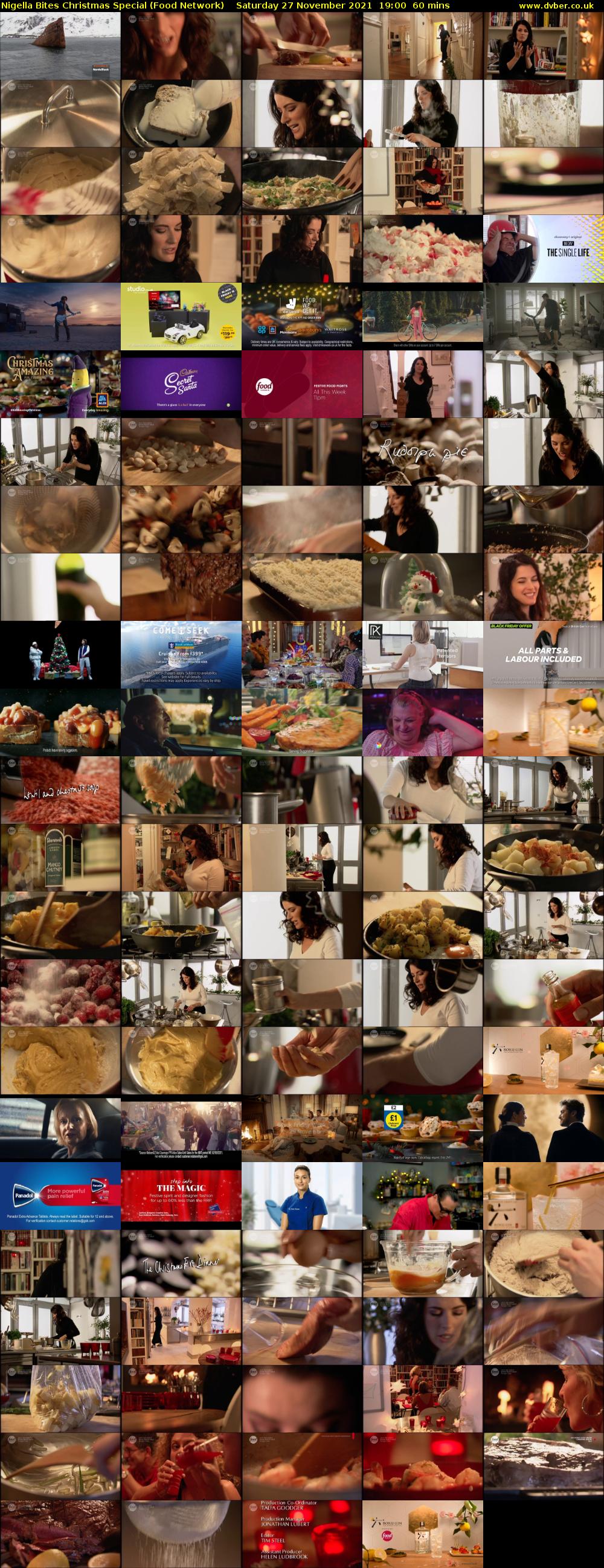 Nigella Bites Christmas Special (Food Network) Saturday 27 November 2021 19:00 - 20:00