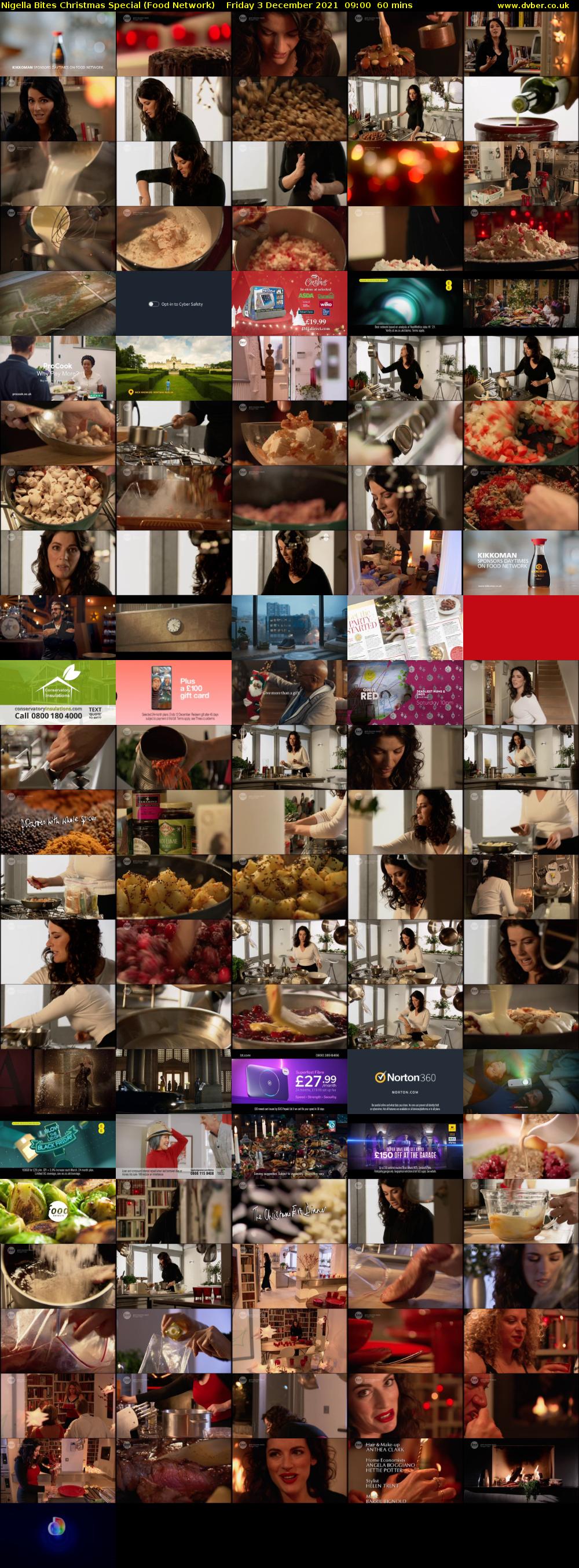 Nigella Bites Christmas Special (Food Network) Friday 3 December 2021 09:00 - 10:00