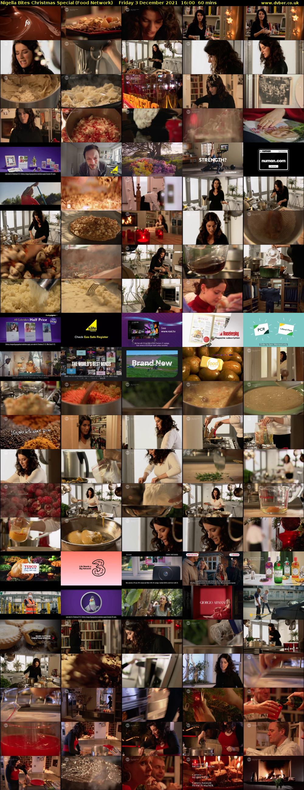 Nigella Bites Christmas Special (Food Network) Friday 3 December 2021 16:00 - 17:00