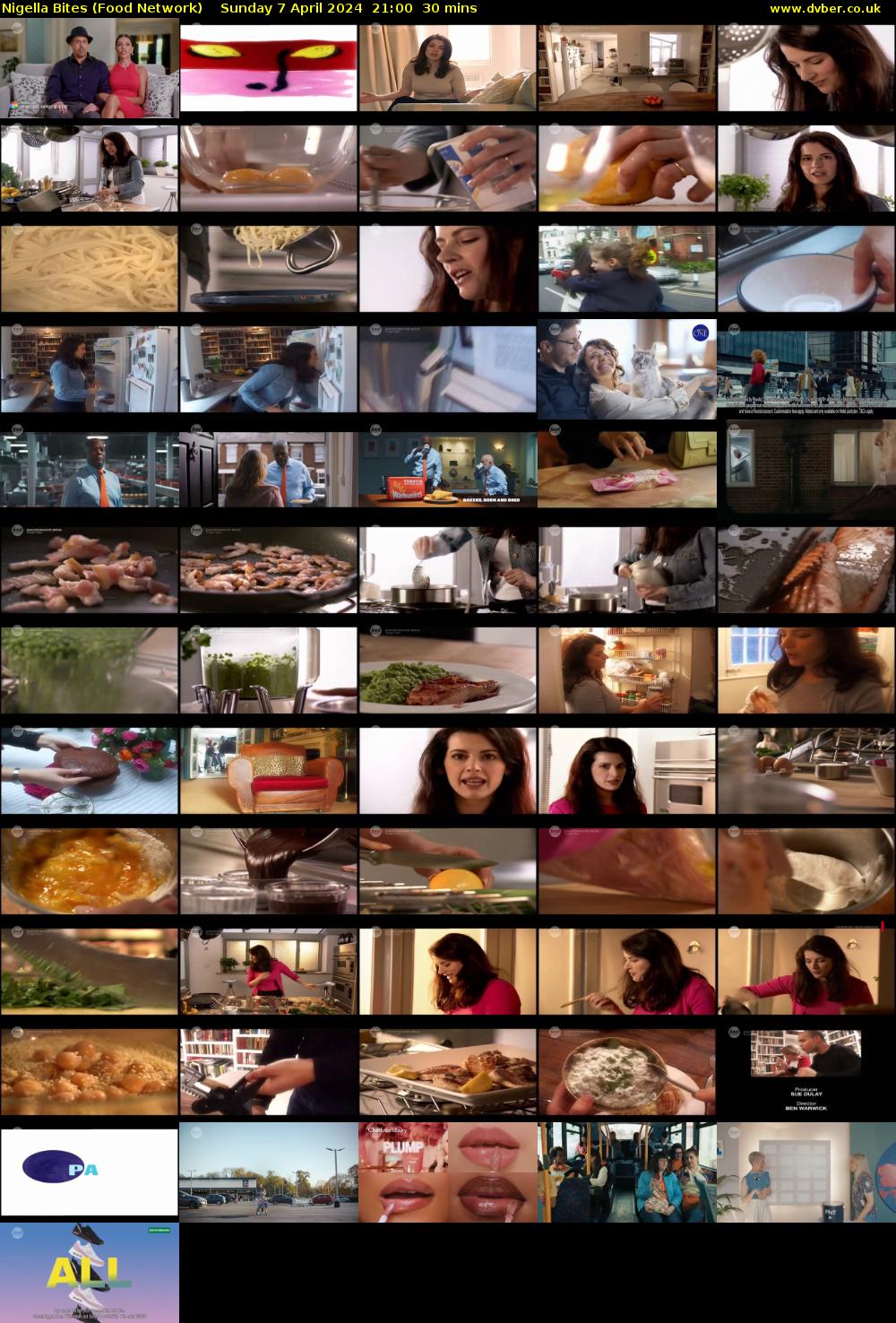 Nigella Bites (Food Network) Sunday 7 April 2024 21:00 - 21:30