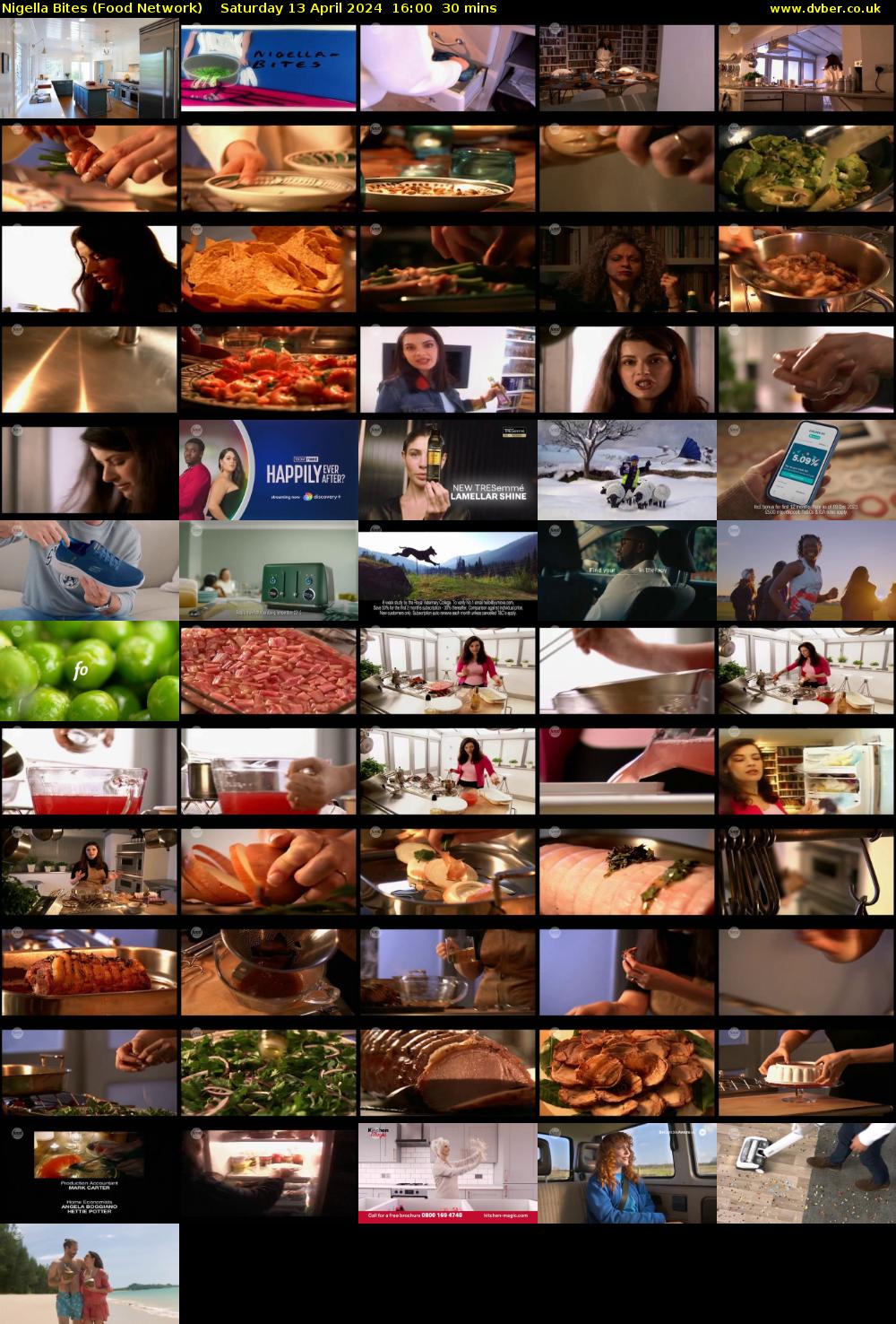 Nigella Bites (Food Network) Saturday 13 April 2024 16:00 - 16:30