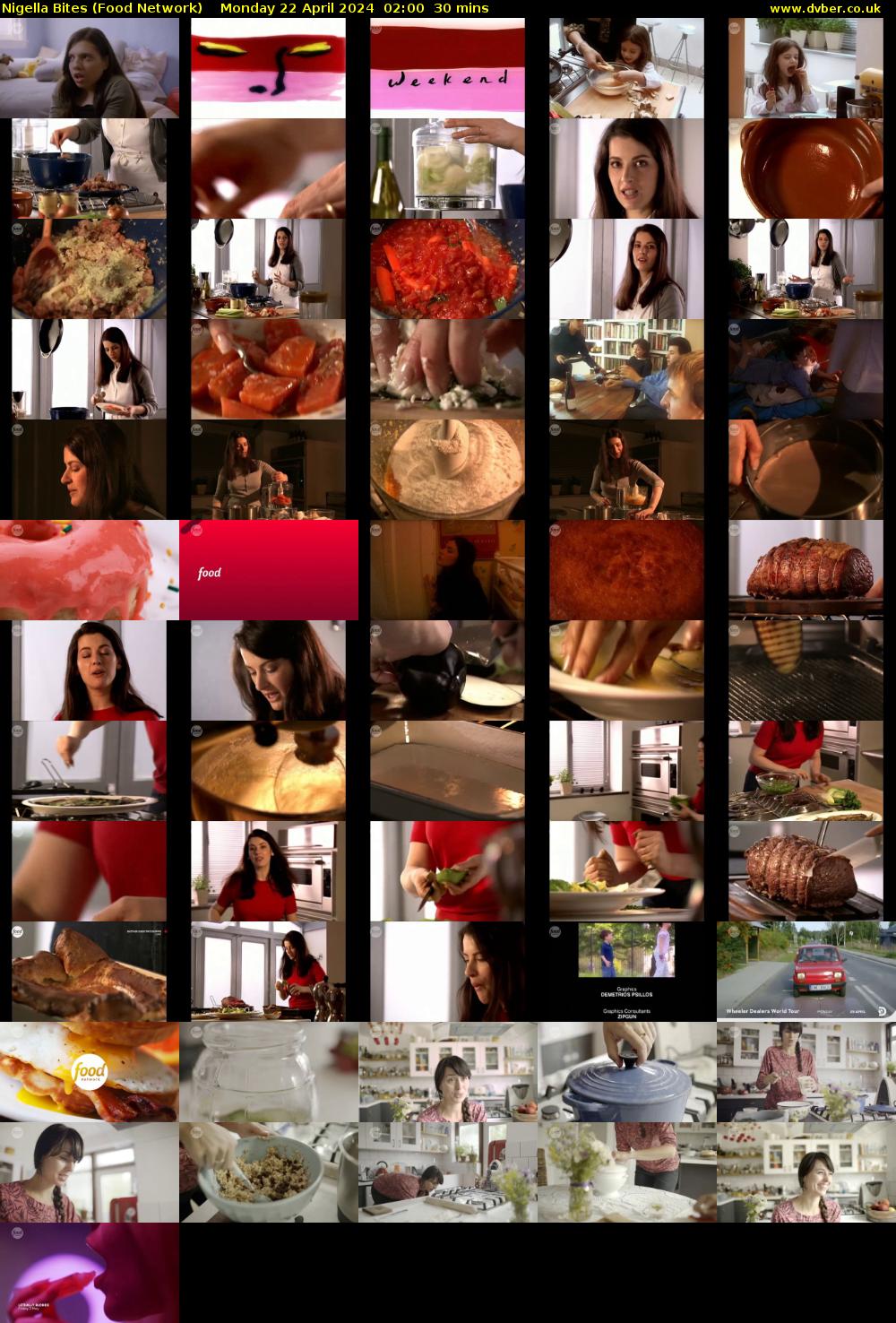 Nigella Bites (Food Network) Monday 22 April 2024 02:00 - 02:30