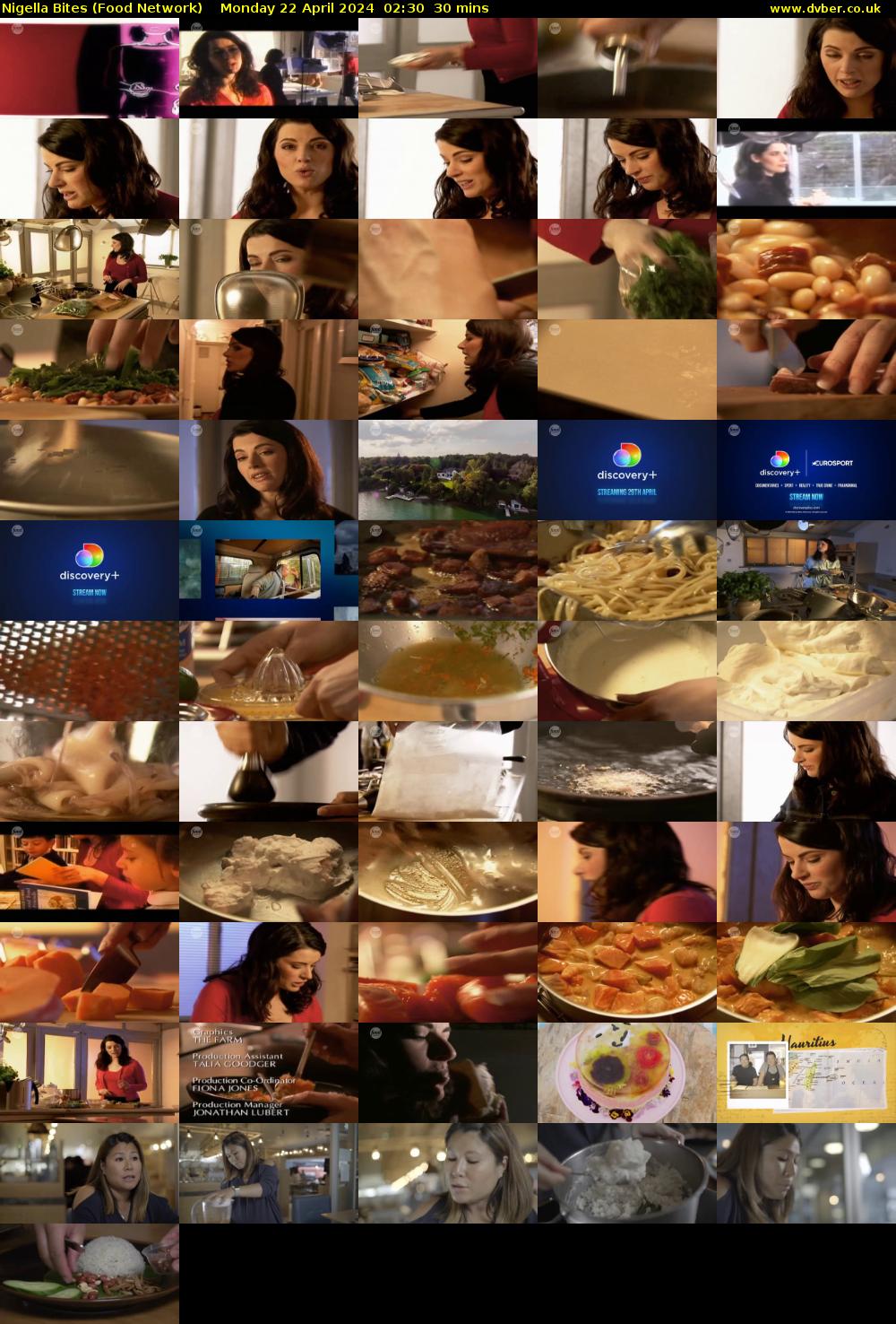 Nigella Bites (Food Network) Monday 22 April 2024 02:30 - 03:00