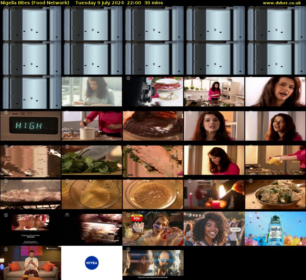 Nigella Bites (Food Network) Tuesday 9 July 2024 22:00 - 22:30