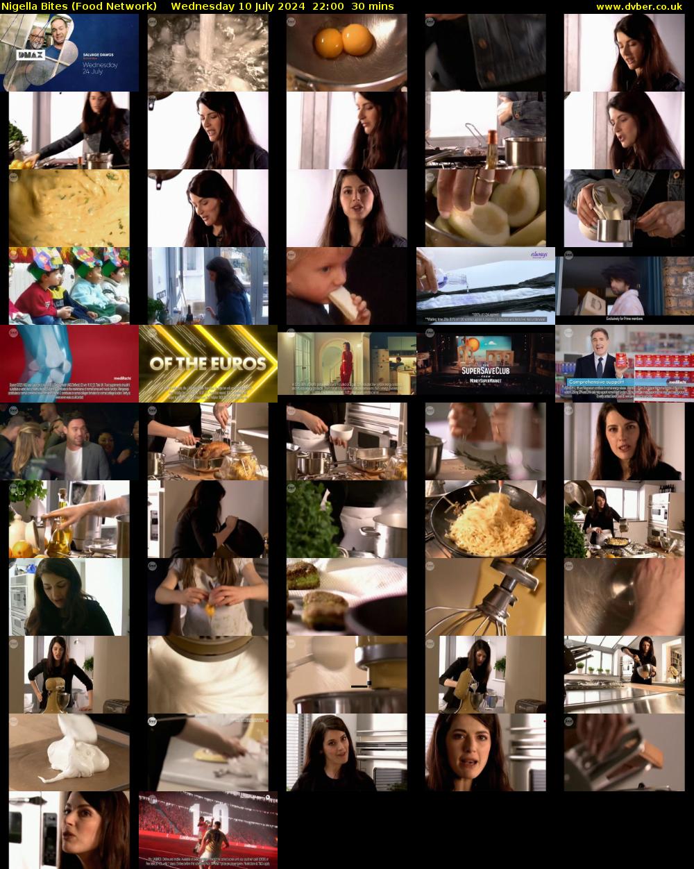 Nigella Bites (Food Network) Wednesday 10 July 2024 22:00 - 22:30
