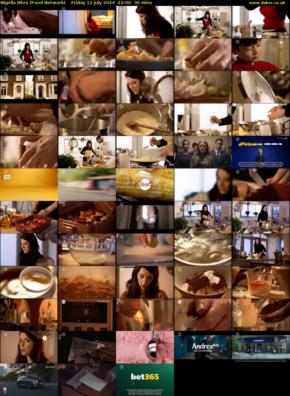 Nigella Bites (Food Network) Friday 12 July 2024 22:00 - 22:30