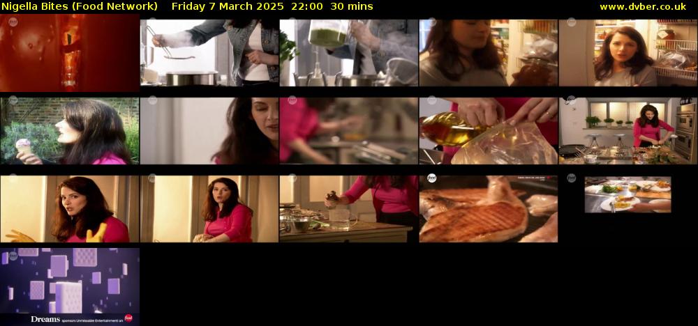 Nigella Bites (Food Network) Friday 7 March 2025 22:00 - 22:30