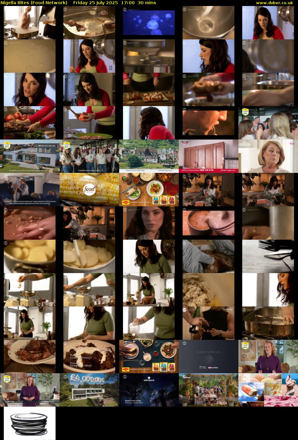 Nigella Bites (Food Network) Friday 25 July 2025 17:00 - 17:30