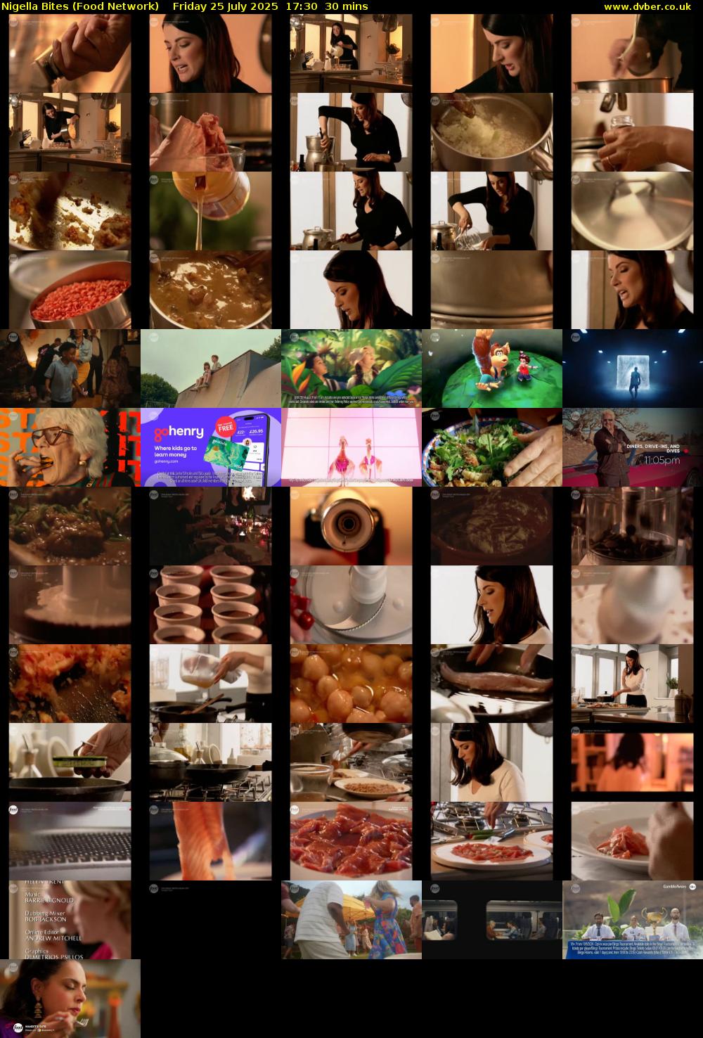 Nigella Bites (Food Network) Friday 25 July 2025 17:30 - 18:00
