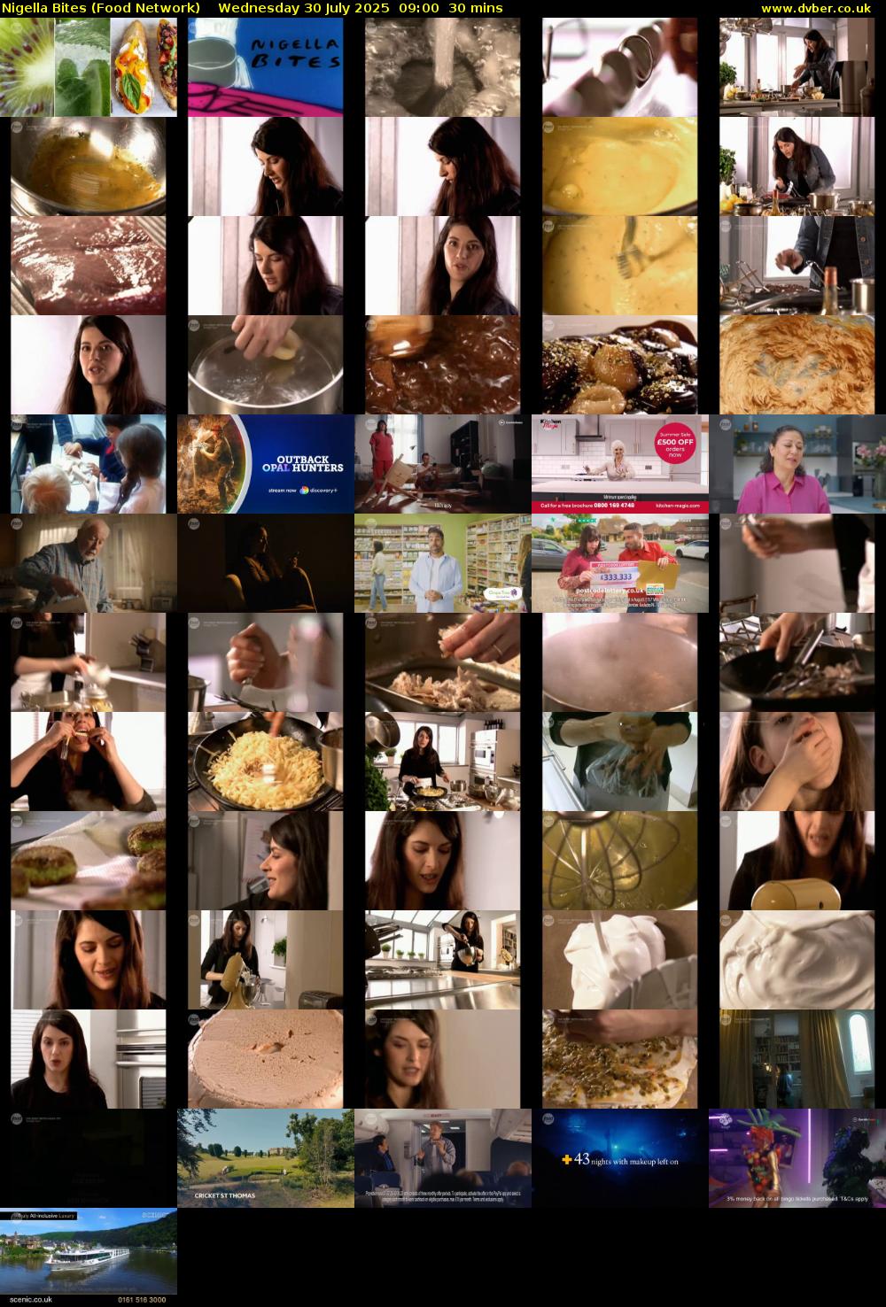 Nigella Bites (Food Network) Wednesday 30 July 2025 09:00 - 09:30