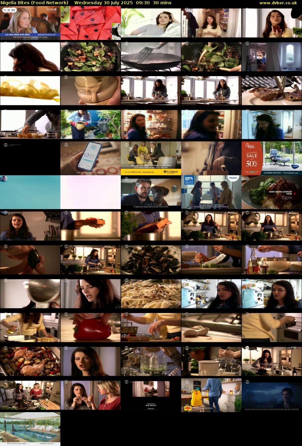 Nigella Bites (Food Network) Wednesday 30 July 2025 09:30 - 10:00