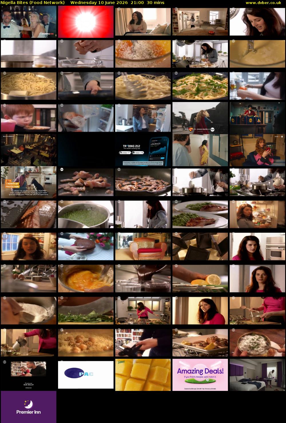 Nigella Bites (Food Network) Wednesday 10 June 2026 21:00 - 21:30