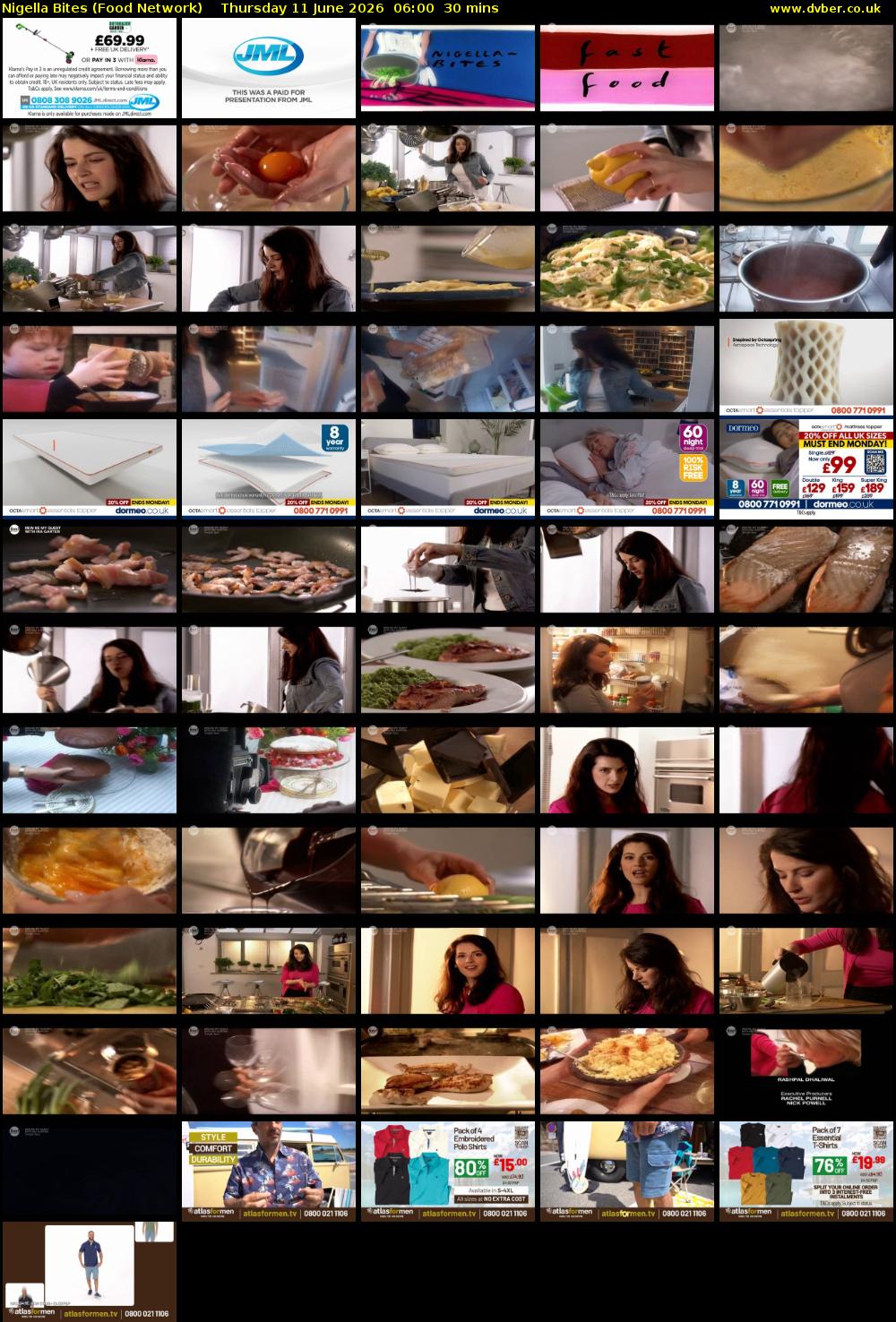 Nigella Bites (Food Network) Thursday 11 June 2026 06:00 - 06:30