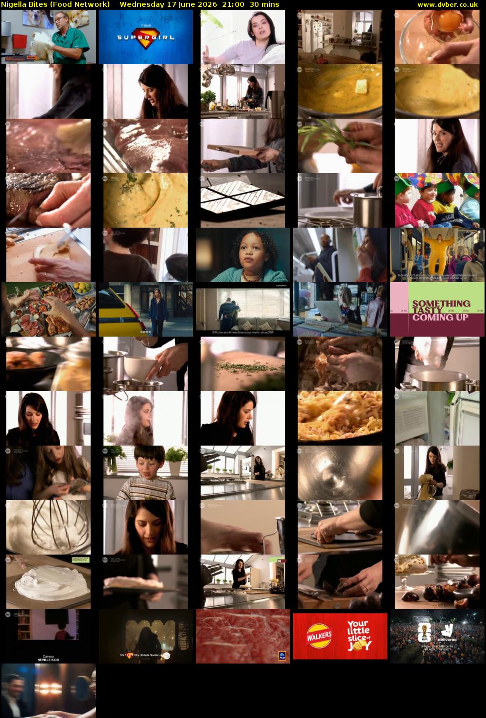 Nigella Bites (Food Network) Wednesday 17 June 2026 21:00 - 21:30