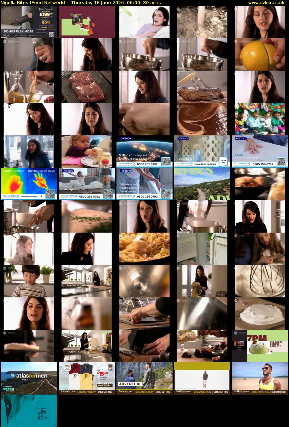 Nigella Bites (Food Network) Thursday 18 June 2026 06:00 - 06:30