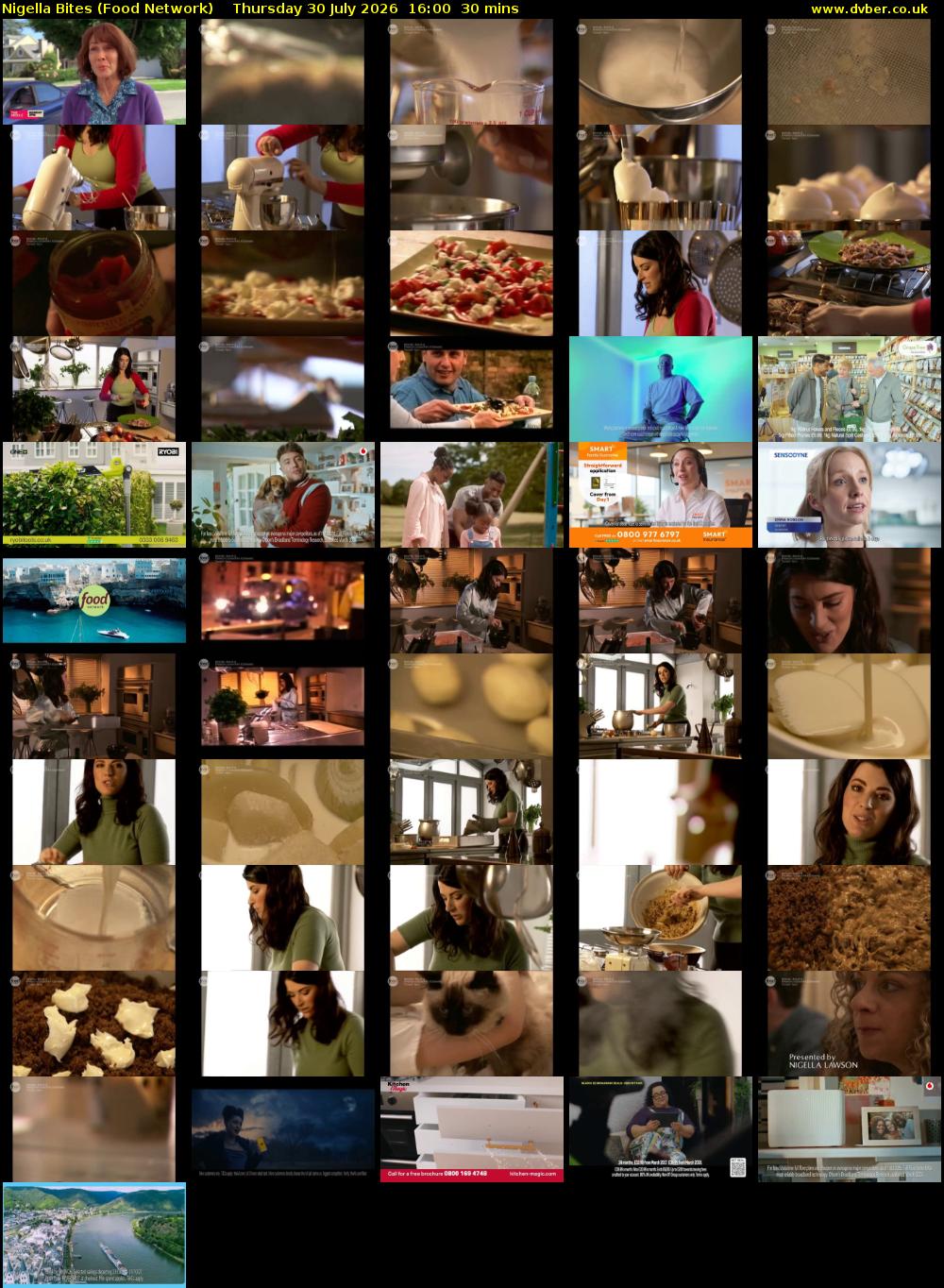 Nigella Bites (Food Network) Thursday 30 July 2026 16:00 - 16:30