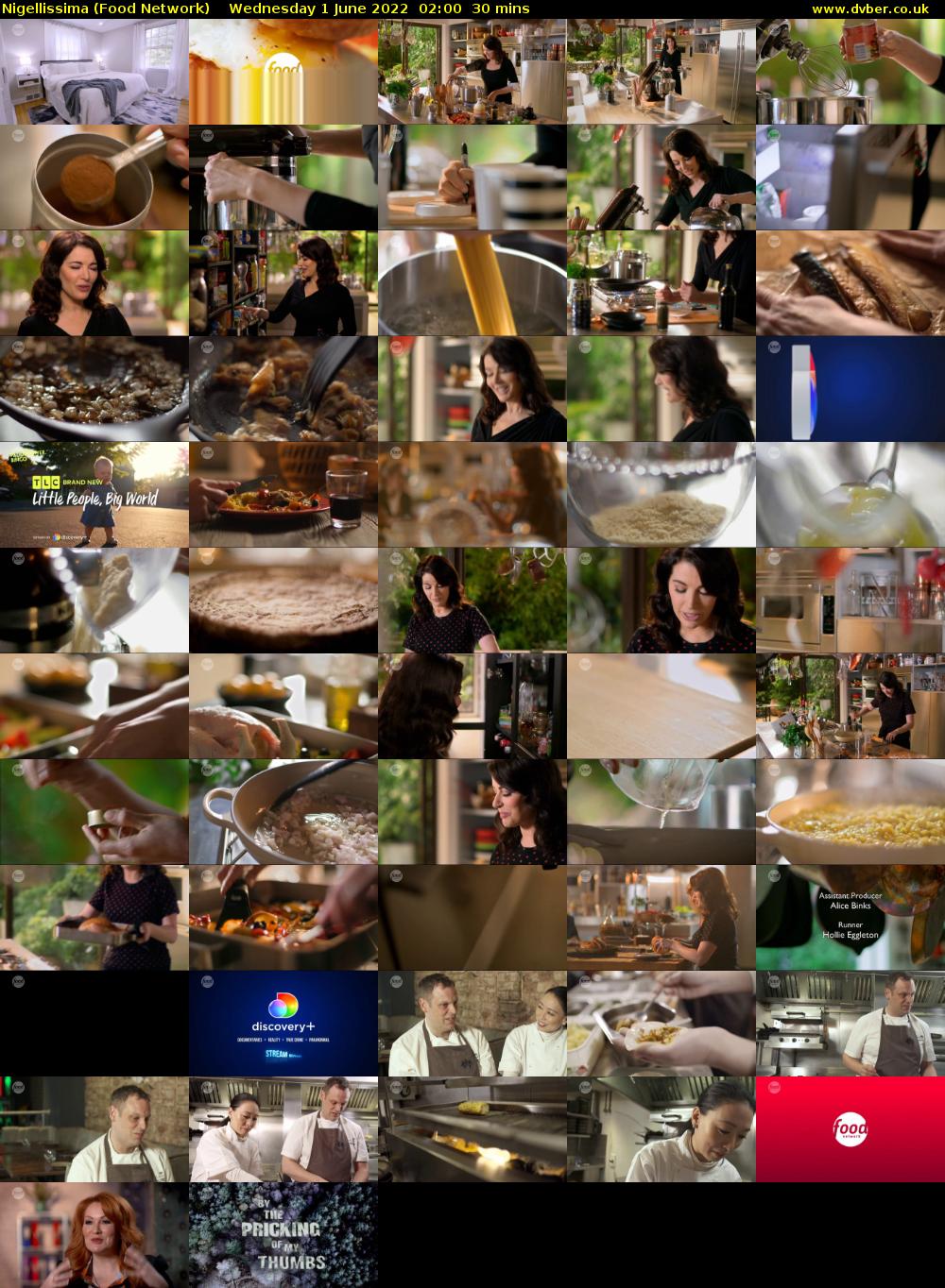 Nigellissima (Food Network) Wednesday 1 June 2022 02:00 - 02:30