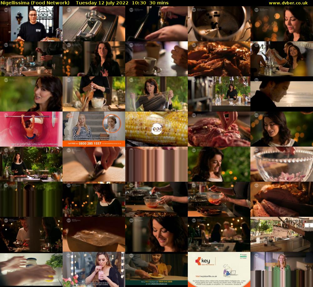 Nigellissima (Food Network) Tuesday 12 July 2022 10:30 - 11:00