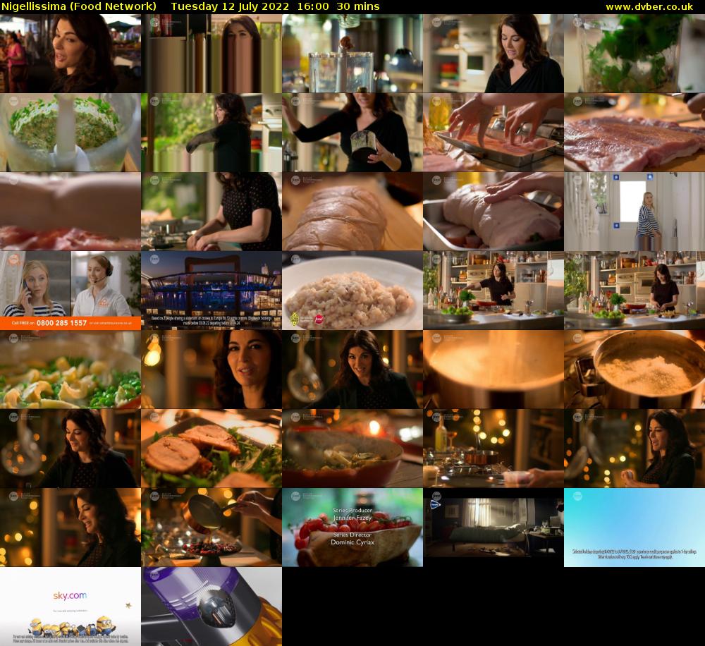 Nigellissima (Food Network) Tuesday 12 July 2022 16:00 - 16:30