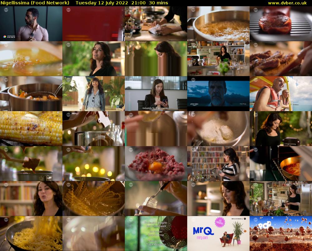 Nigellissima (Food Network) Tuesday 12 July 2022 21:00 - 21:30