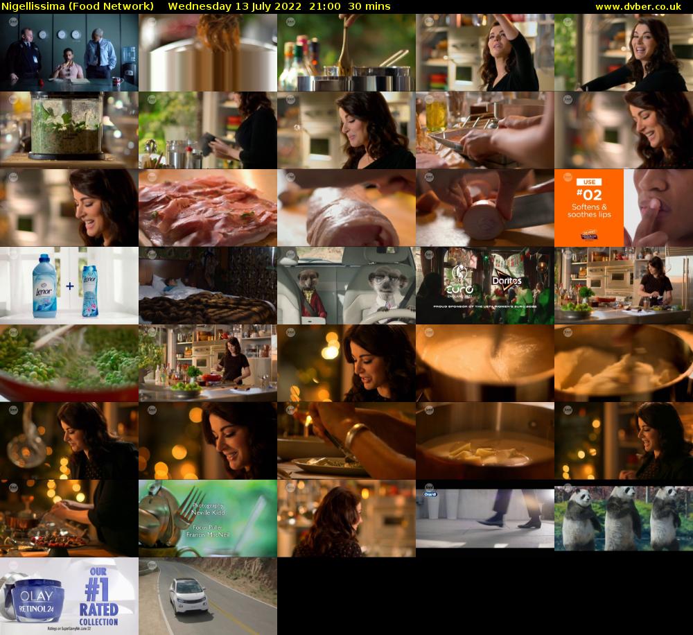 Nigellissima (Food Network) Wednesday 13 July 2022 21:00 - 21:30