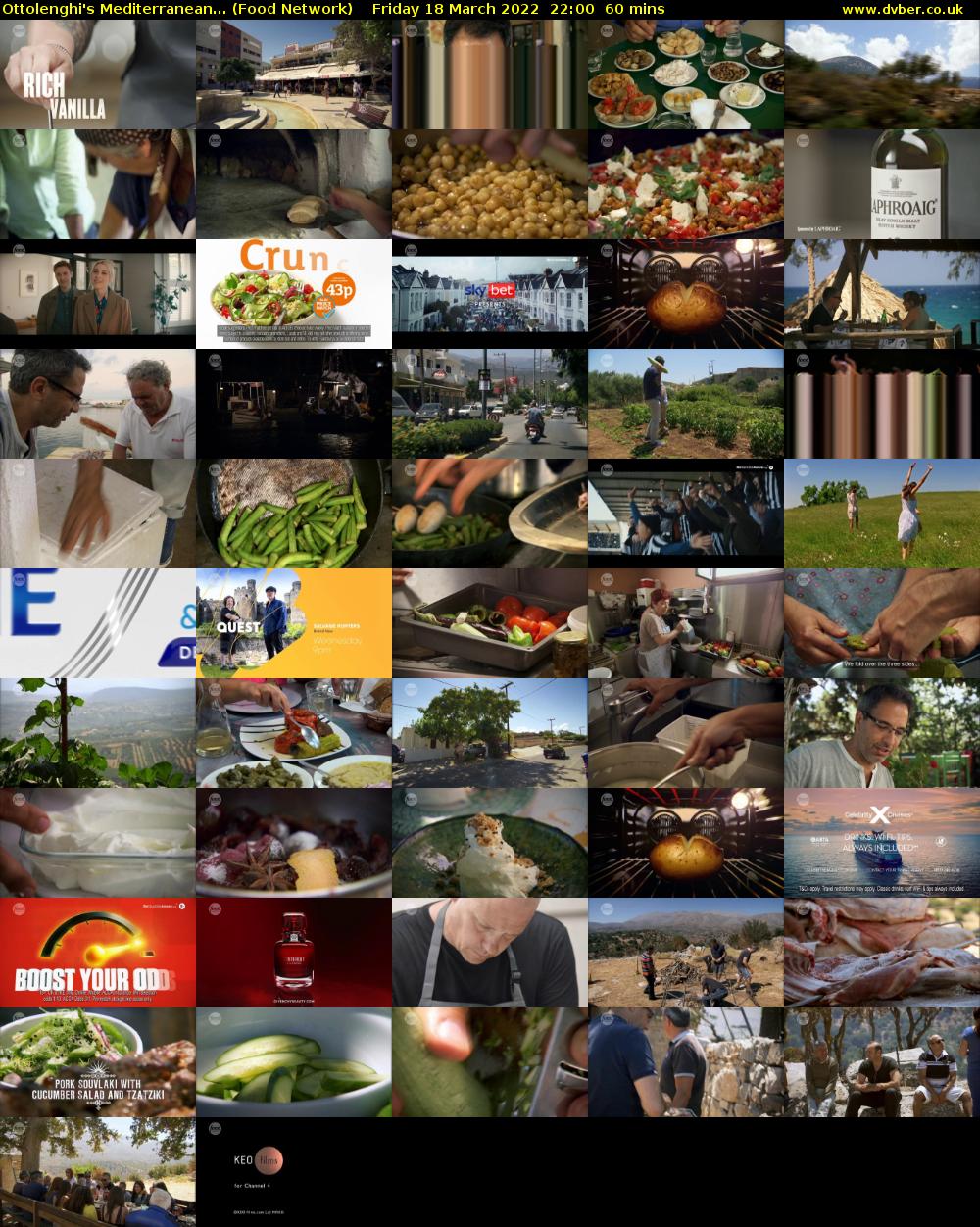 Ottolenghi's Mediterranean... (Food Network) Friday 18 March 2022 22:00 - 23:00