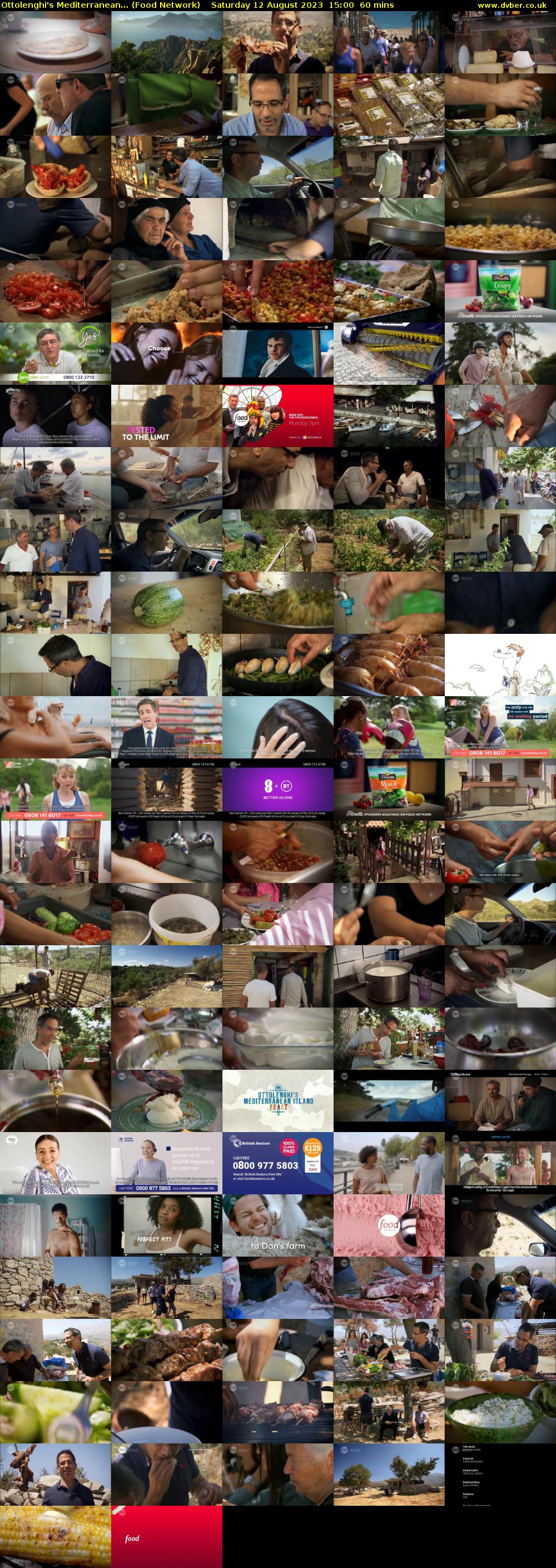 Ottolenghi's Mediterranean... (Food Network) Saturday 12 August 2023 15:00 - 16:00