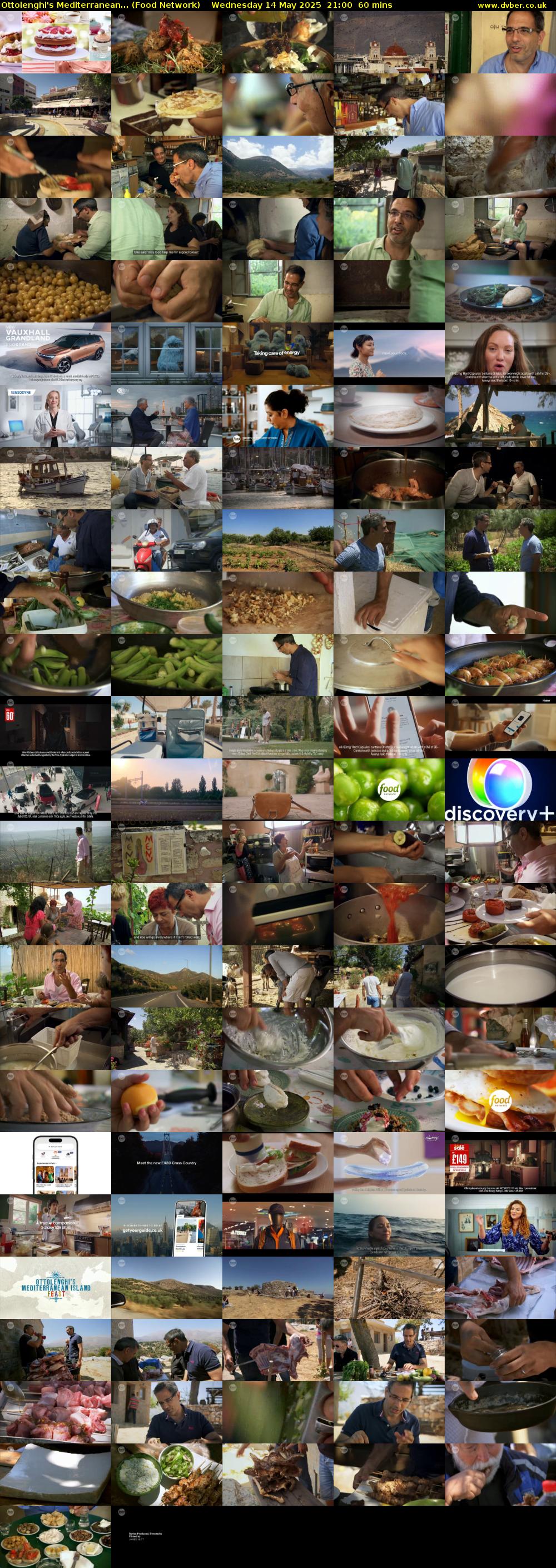 Ottolenghi's Mediterranean... (Food Network) Wednesday 14 May 2025 21:00 - 22:00