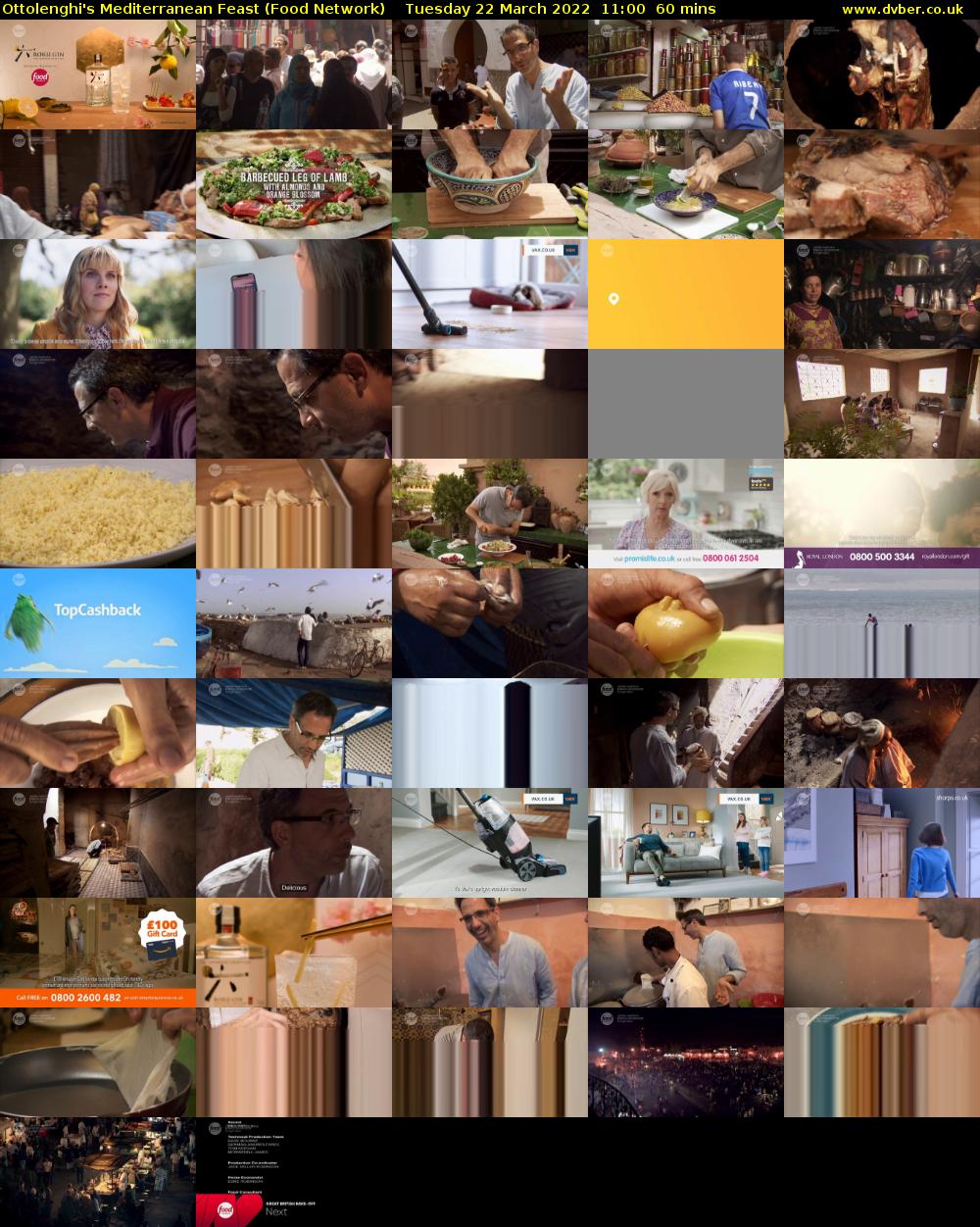 Ottolenghi's Mediterranean Feast (Food Network) Tuesday 22 March 2022 11:00 - 12:00