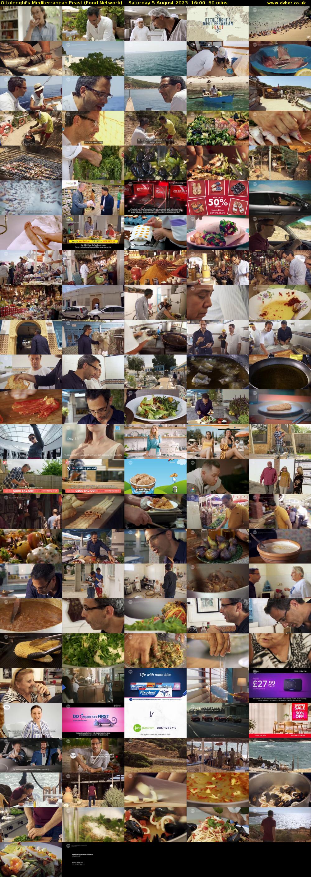 Ottolenghi's Mediterranean Feast (Food Network) Saturday 5 August 2023 16:00 - 17:00