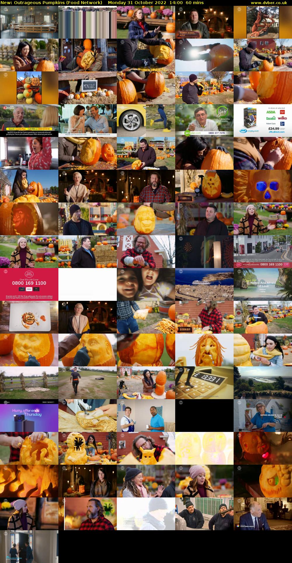 Outrageous Pumpkins (Food Network) Monday 31 October 2022 14:00 - 15:00