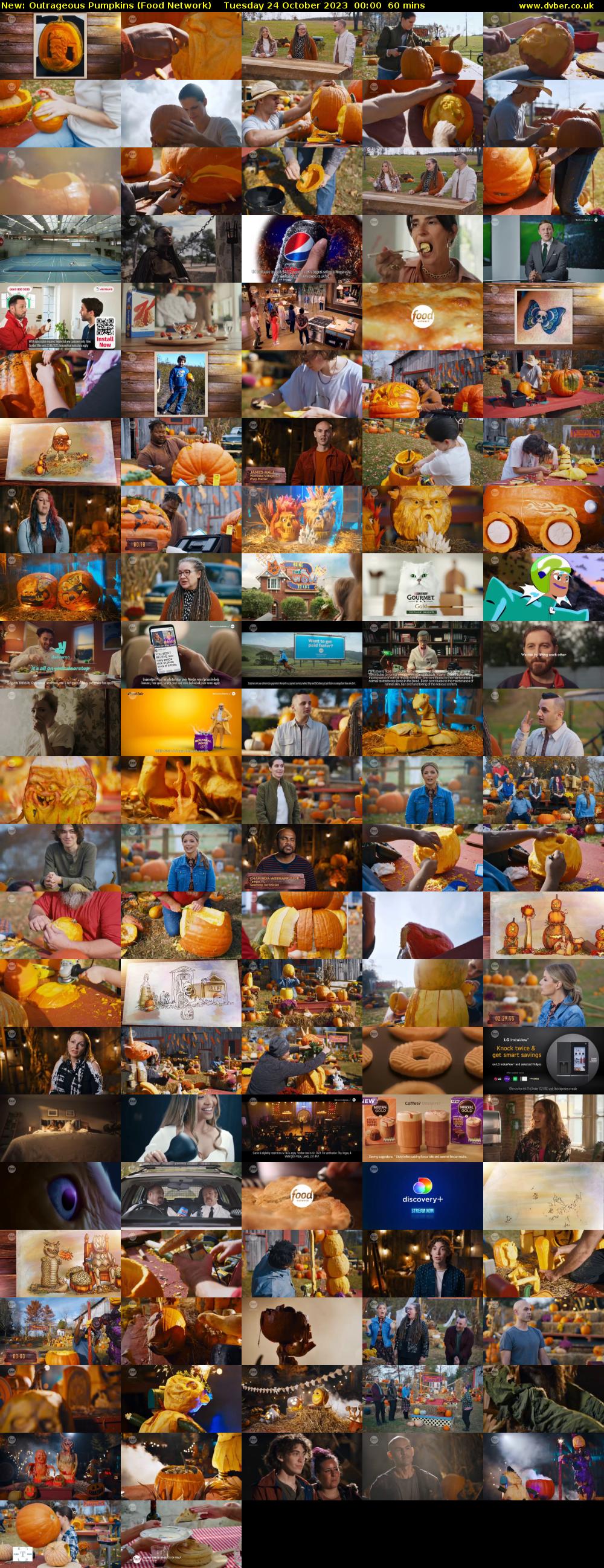 Outrageous Pumpkins (Food Network) Tuesday 24 October 2023 00:00 - 01:00