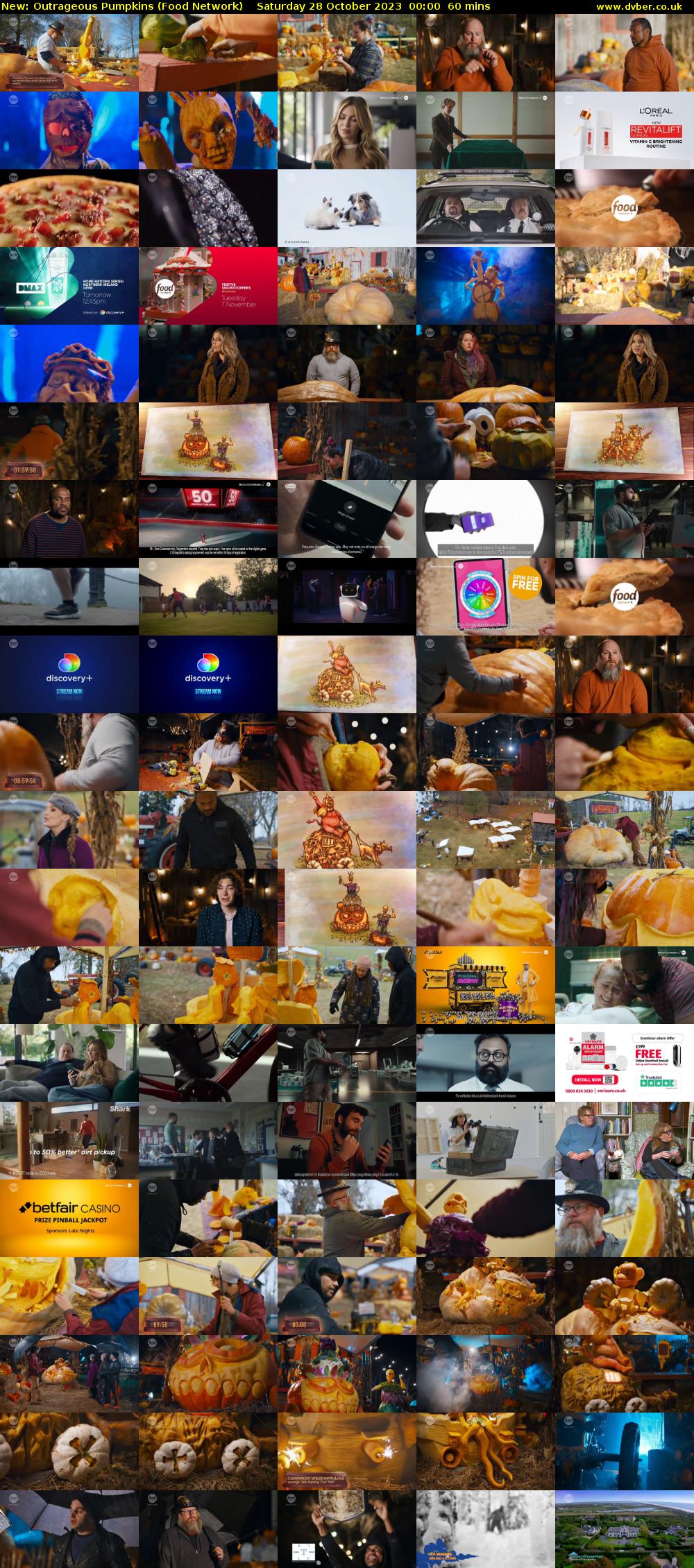 Outrageous Pumpkins (Food Network) Saturday 28 October 2023 00:00 - 01:00