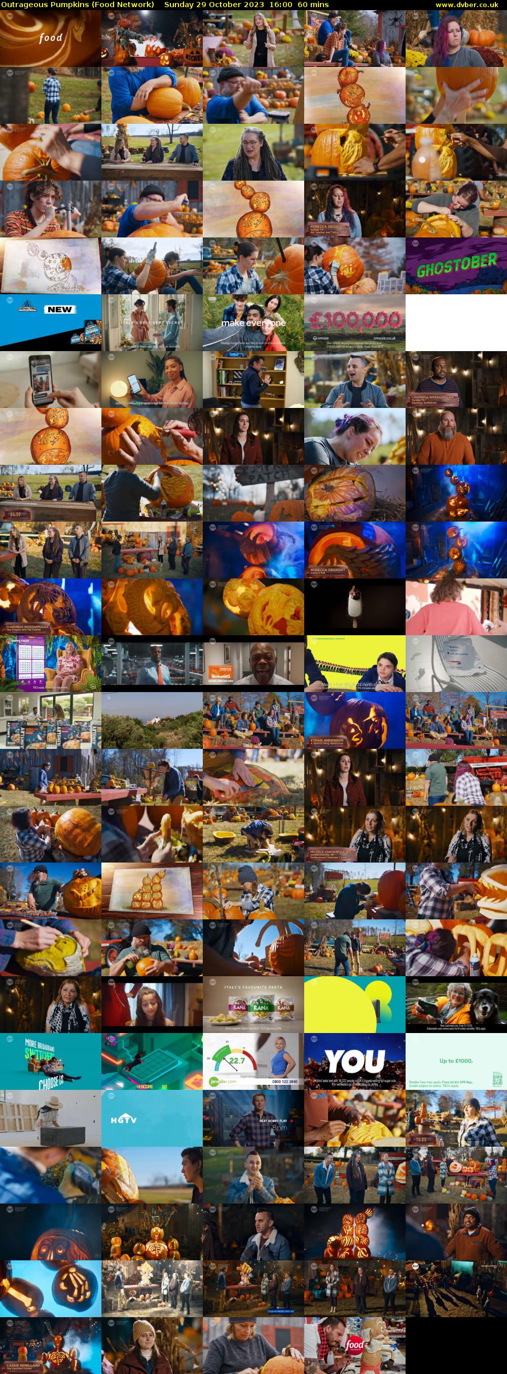 Outrageous Pumpkins (Food Network) Sunday 29 October 2023 16:00 - 17:00