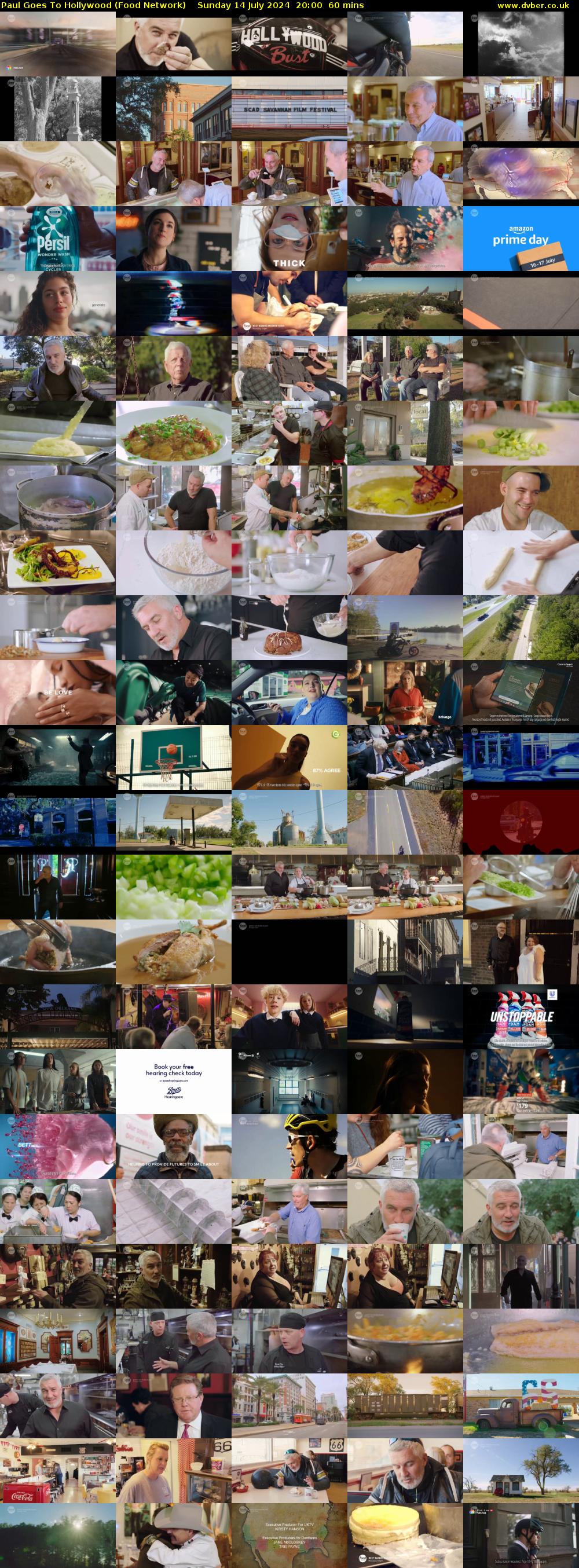 Paul Goes To Hollywood (Food Network) Sunday 14 July 2024 20:00 - 21:00