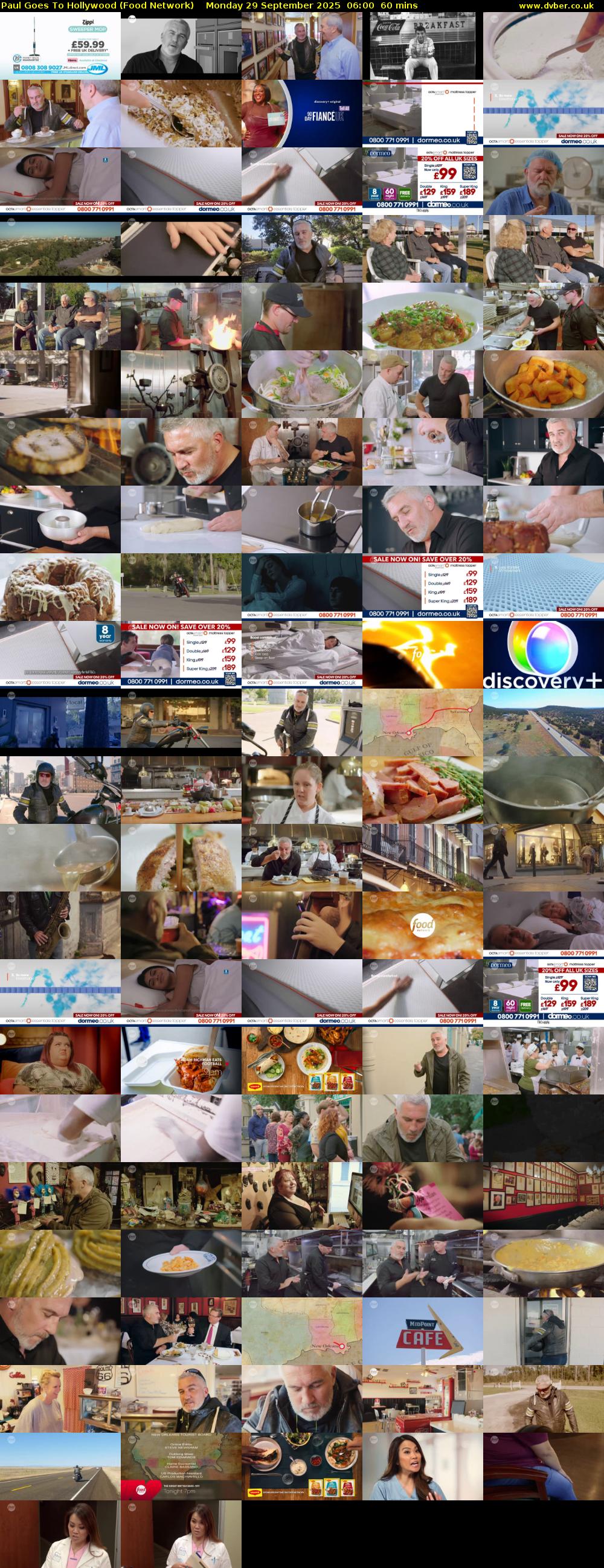 Paul Goes To Hollywood (Food Network) Monday 29 September 2025 06:00 - 07:00