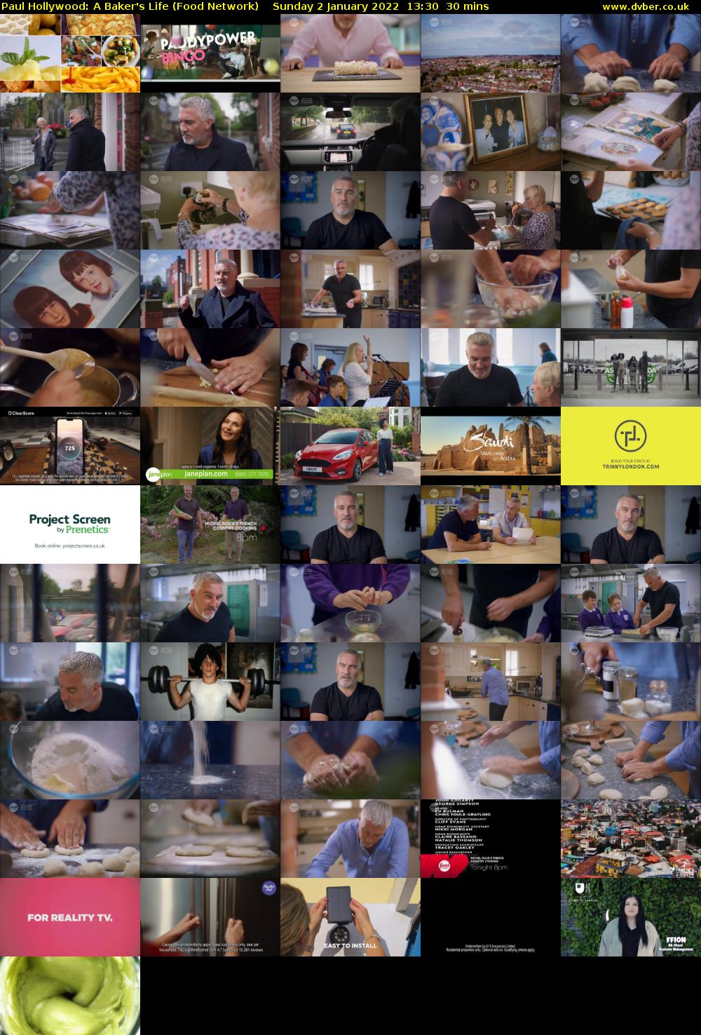Paul Hollywood: A Baker's Life (Food Network) Sunday 2 January 2022 13:30 - 14:00